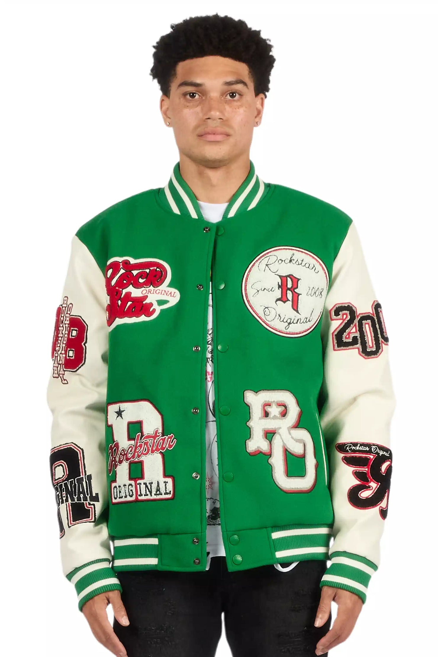 Ghoster Green Varsity Jacket