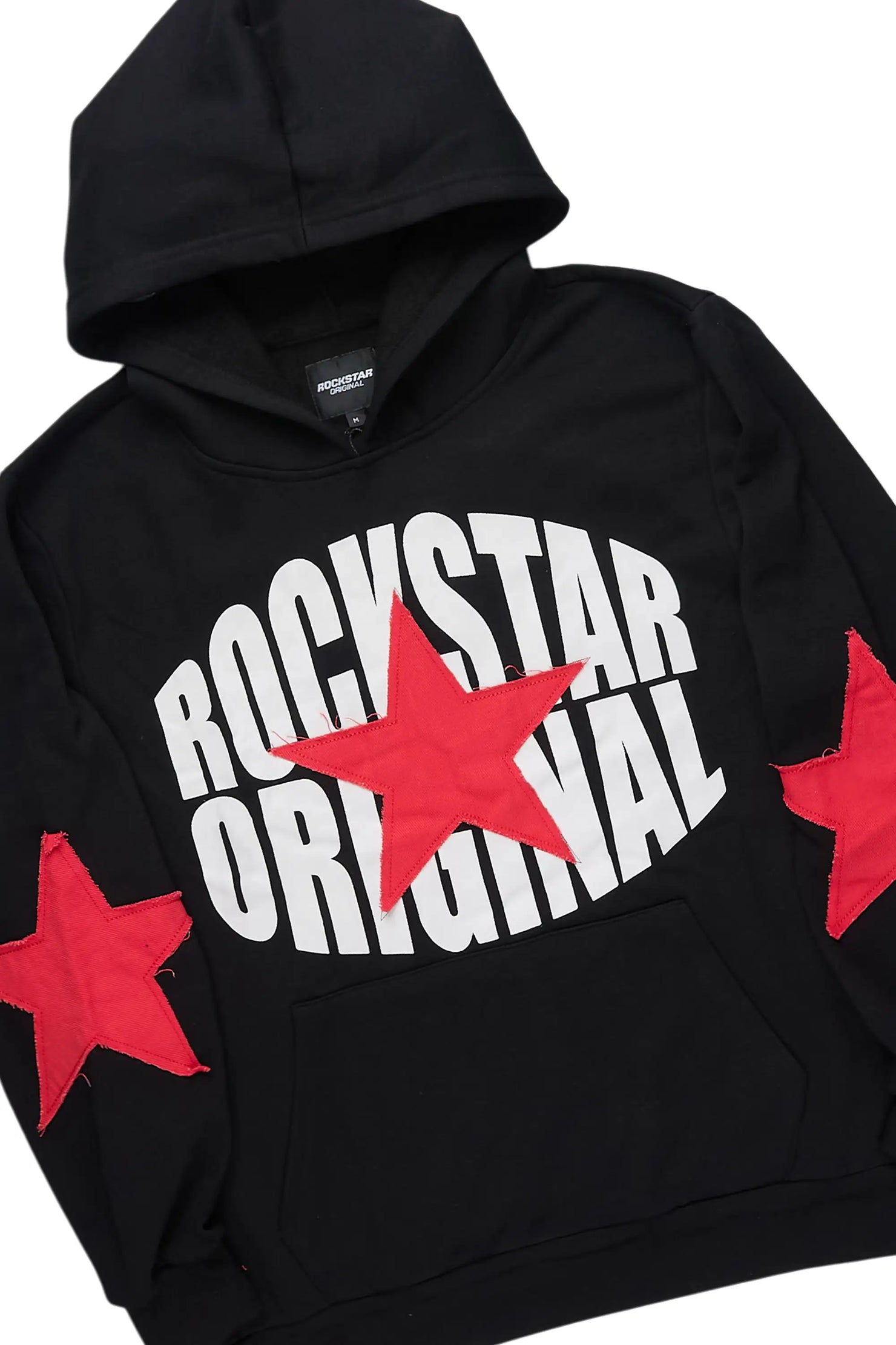 States 2.0 Black/Black Hoodie/Stacked Flare Jean Set