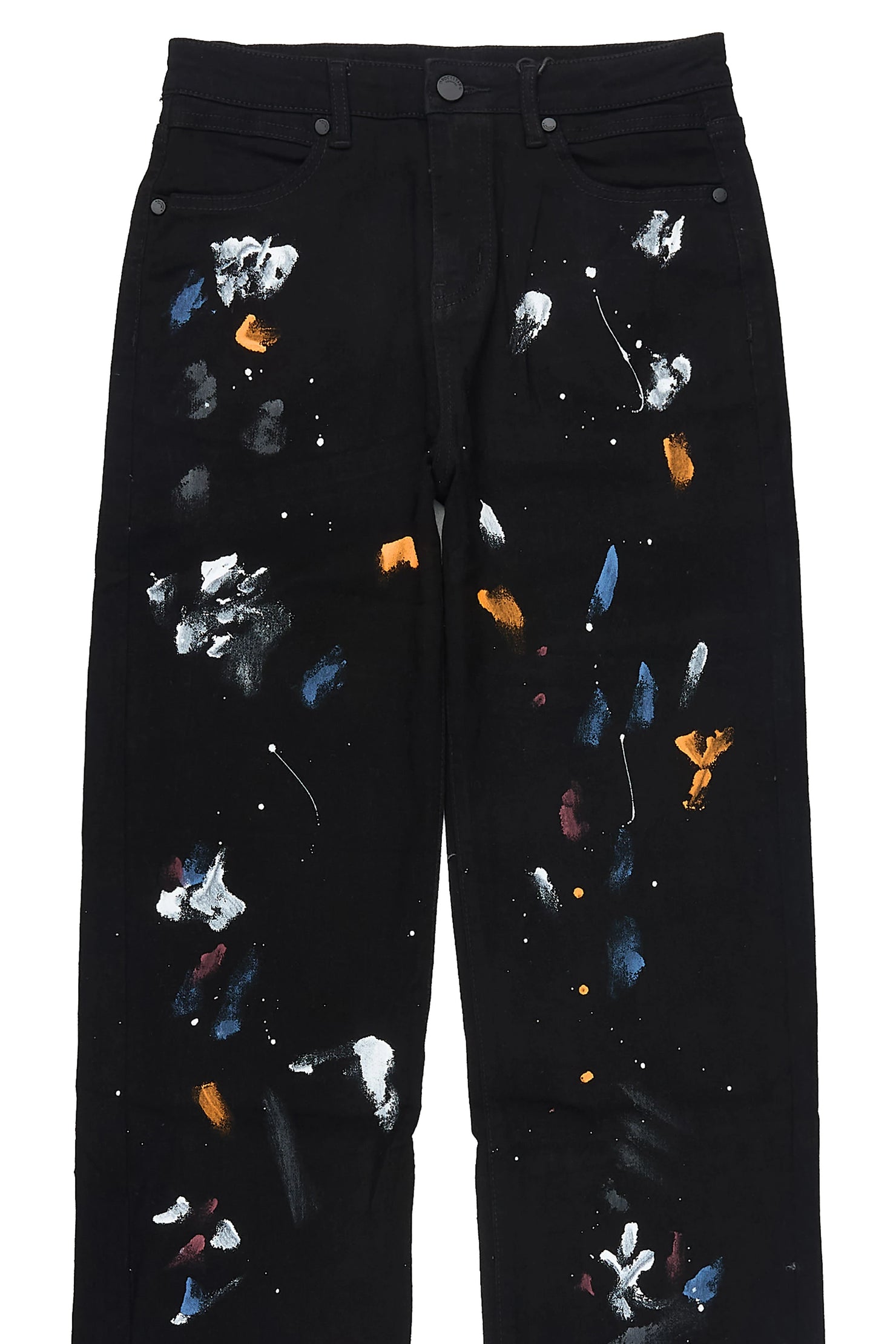 Boys Vicente Black Straight Fit Jean
