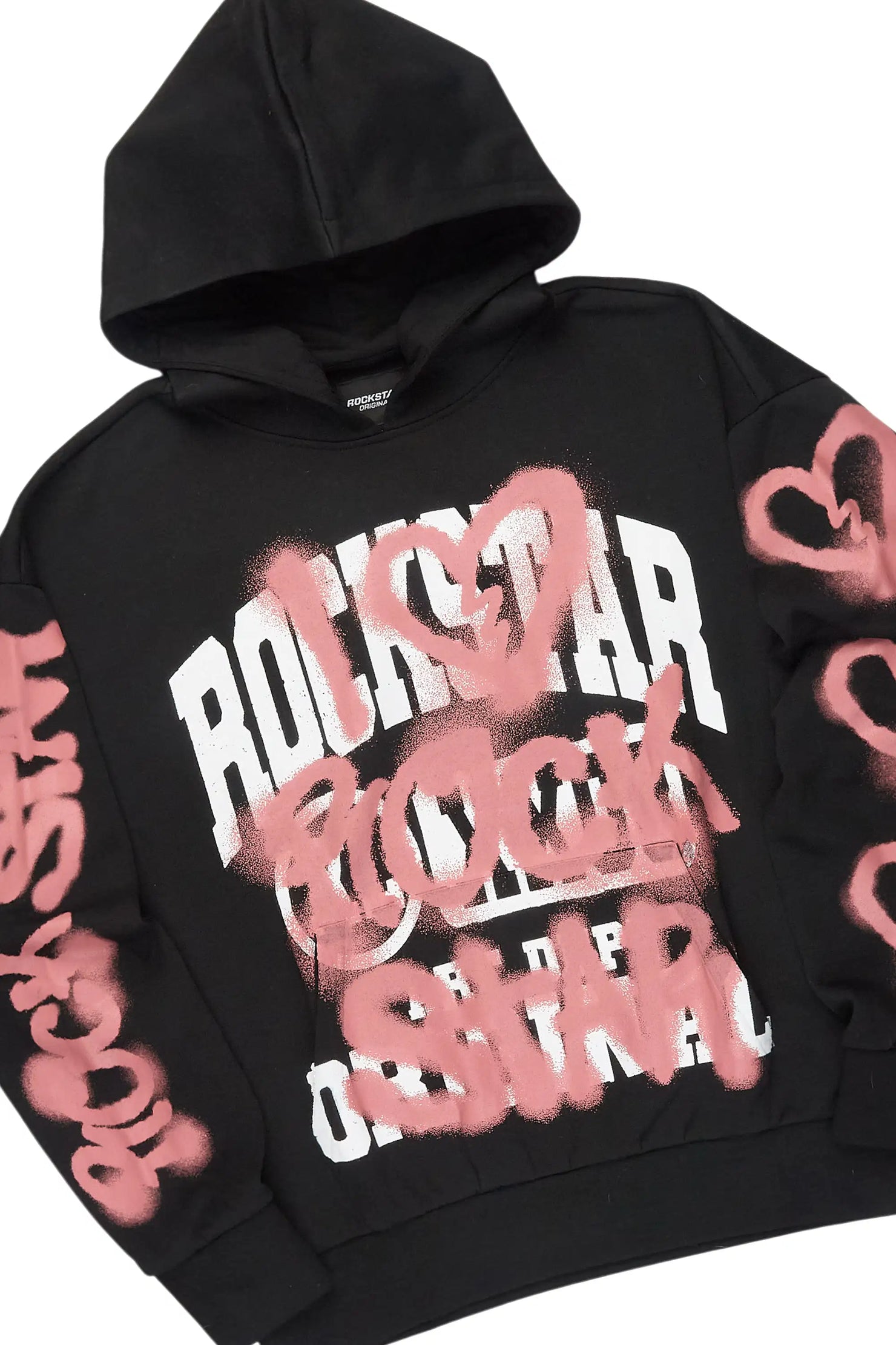 Loverdose Black Hoodie/Baggy Pant Track Set