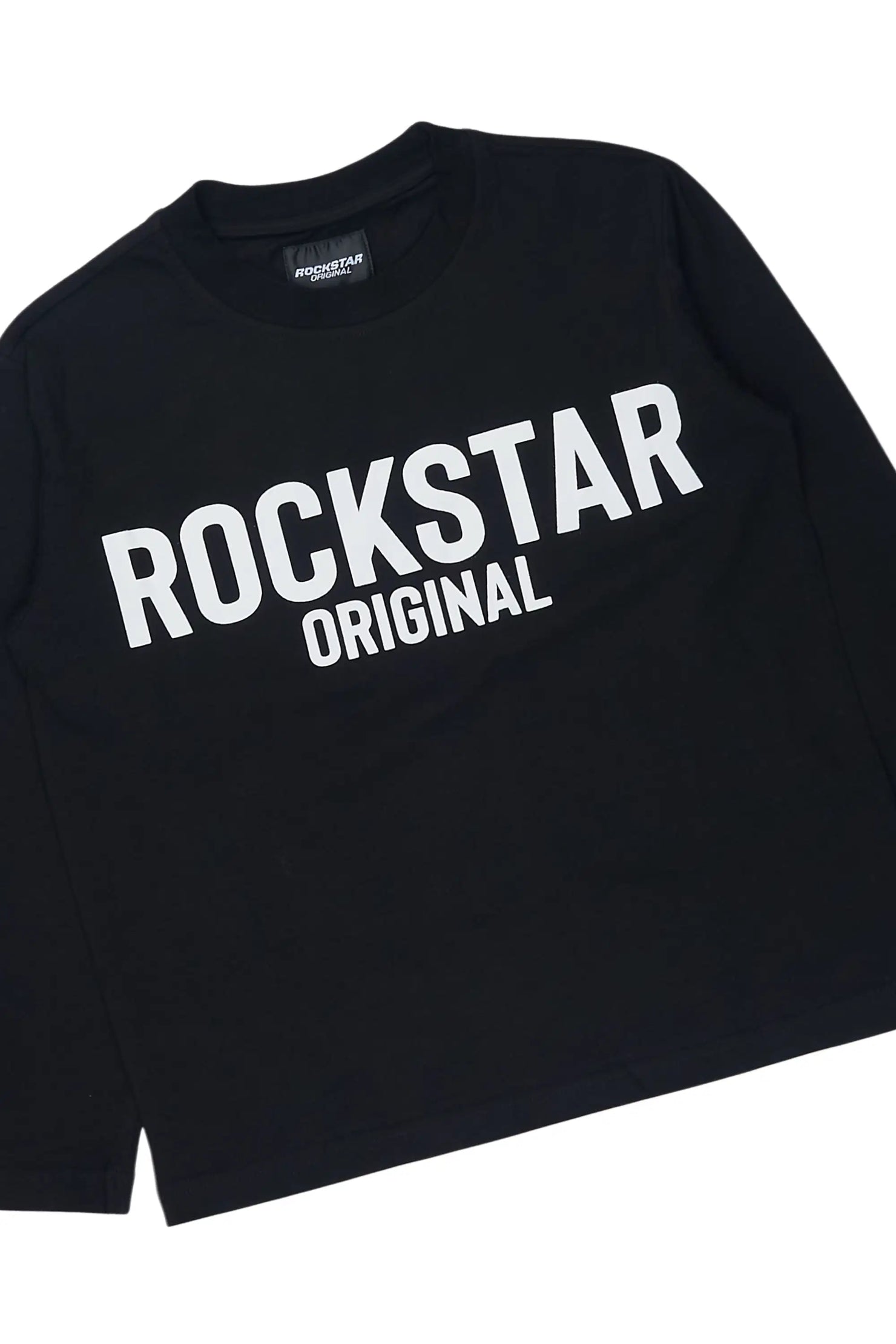 Girls Mikassa 2.0 Black/White L/S T-Shirt Short Set
