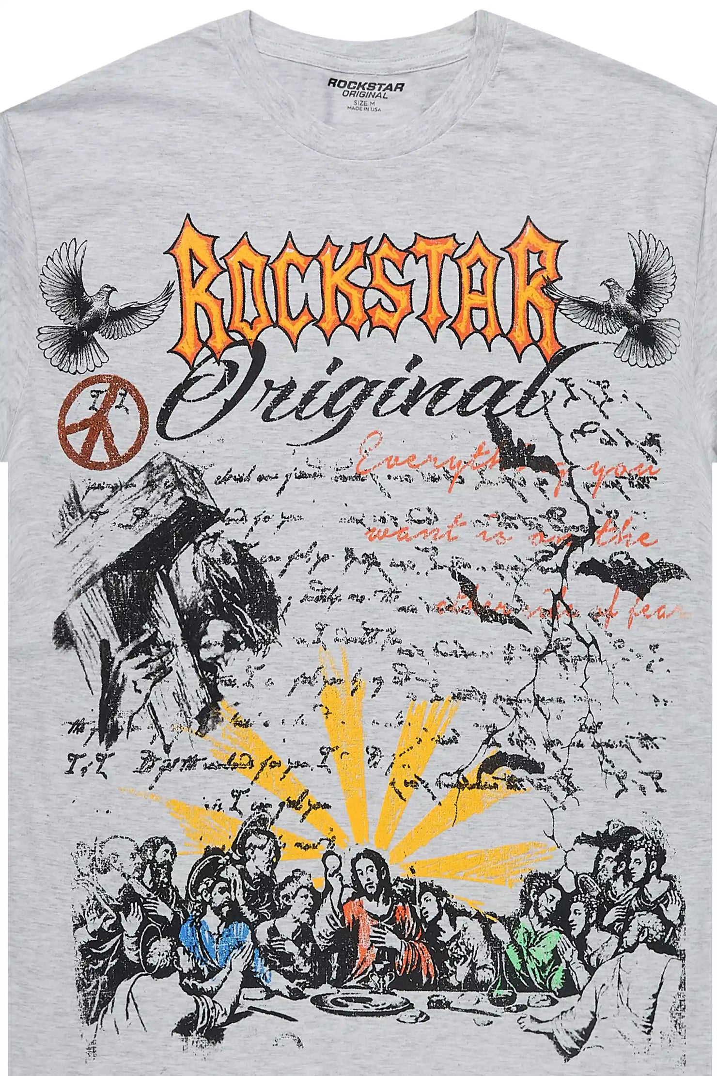 Takedria Grey Graphic Short Sleeve Tee