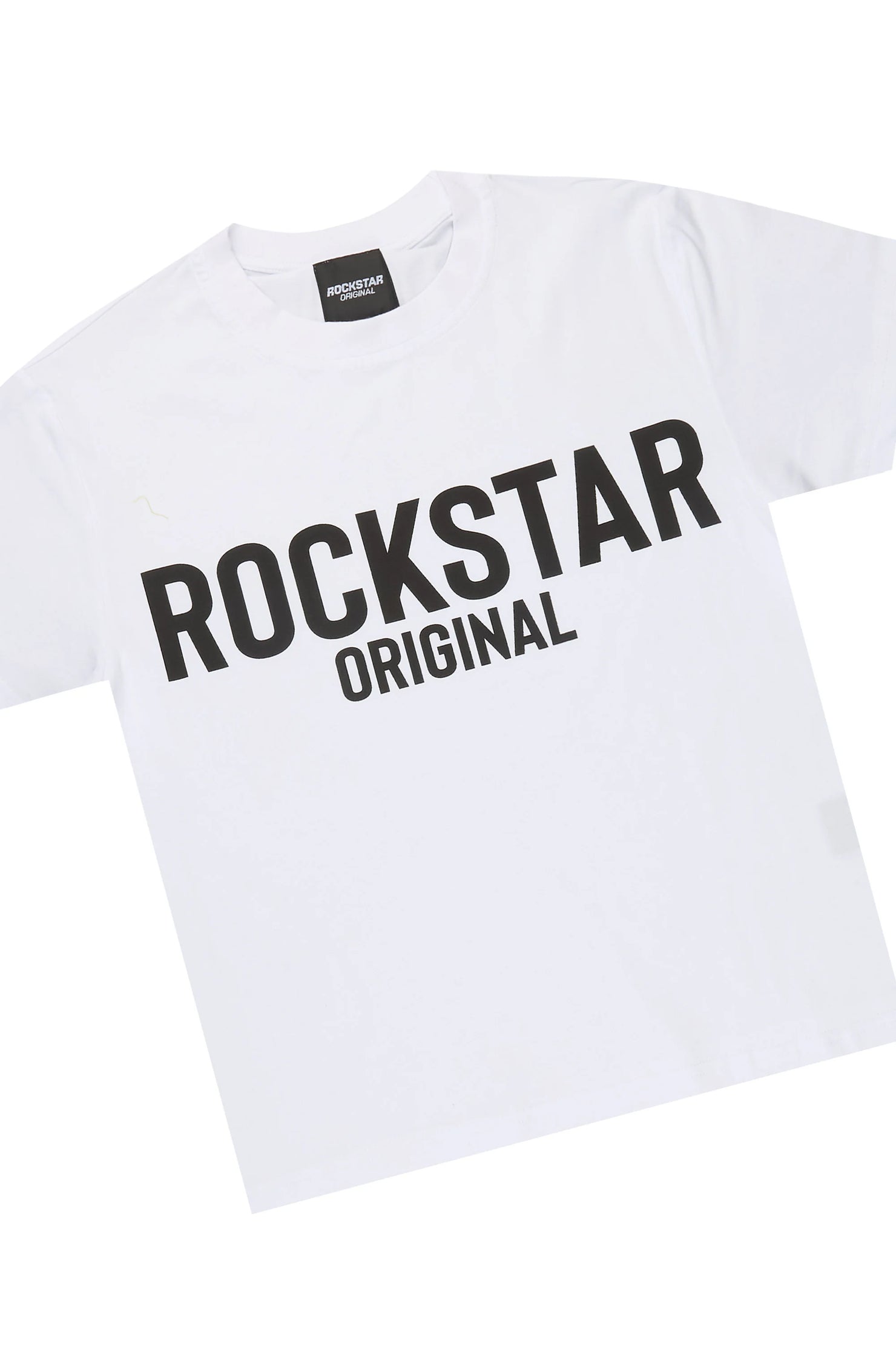 Boys Mikasso White/Black T-Shirt/Short Set