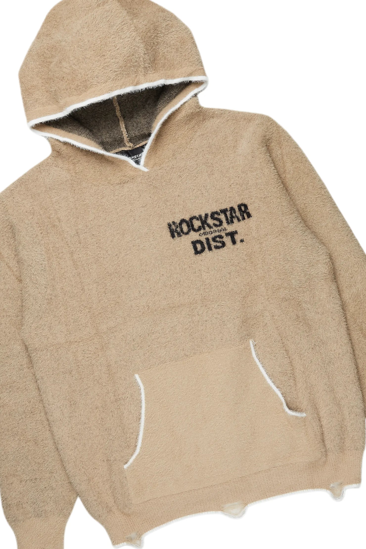 Lake Beige Mohair Knit Track Set