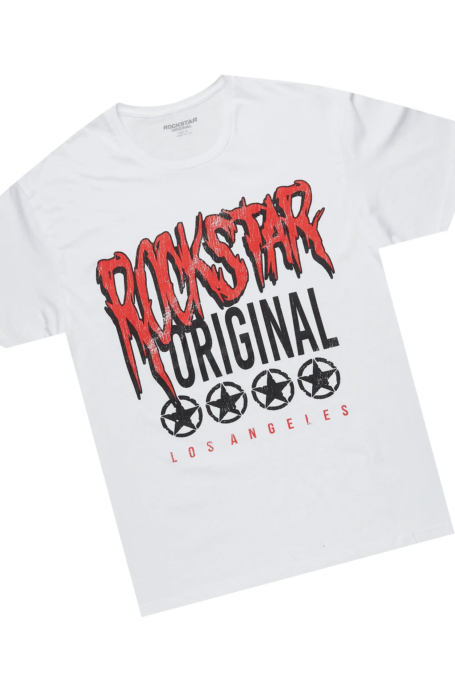 Wizzurd White/Red T-Shirt/Stacked Flare Track Set