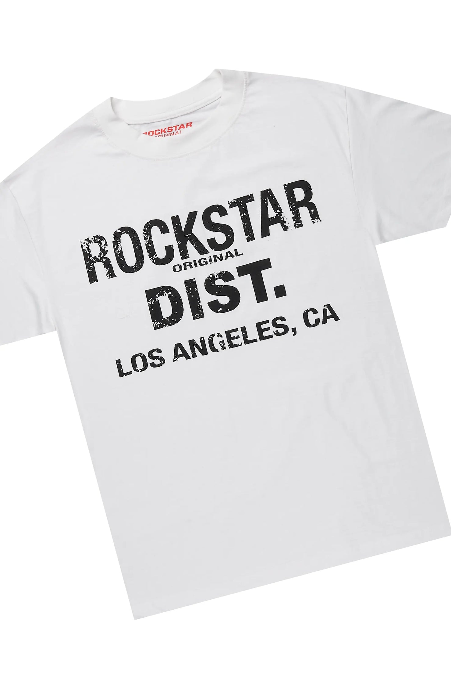 Lake White/Grey Oversized T-Shirt/Stacked Track Pant Set