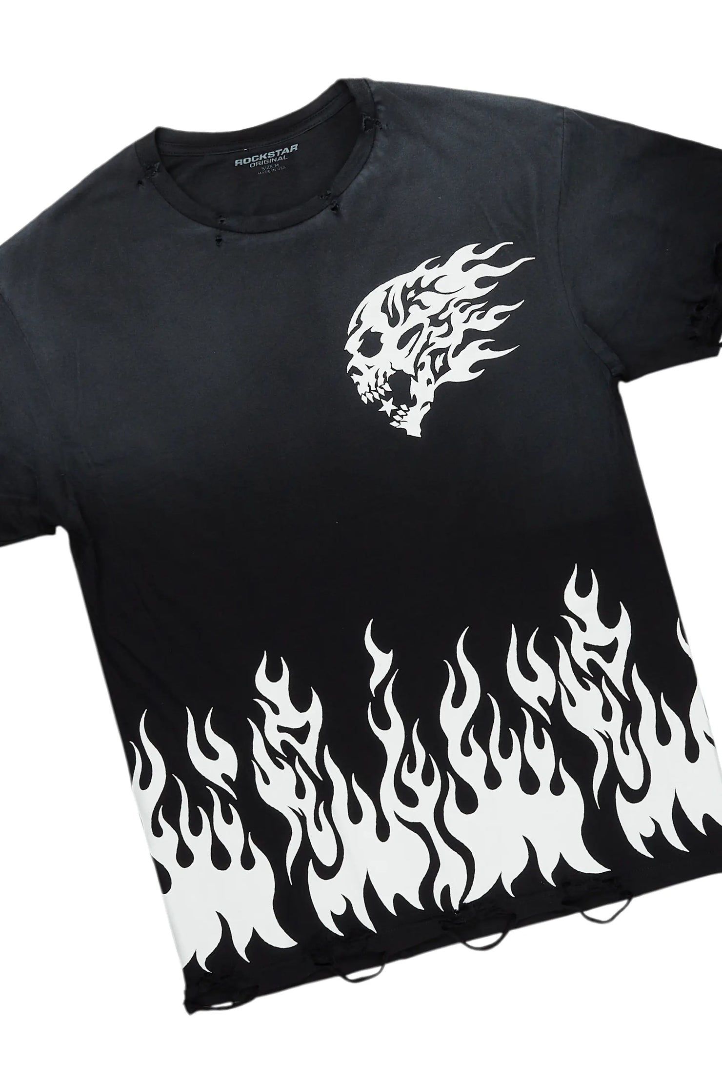 Bubble Black T-Shirt/Super Stacked Flare Jean Bundle