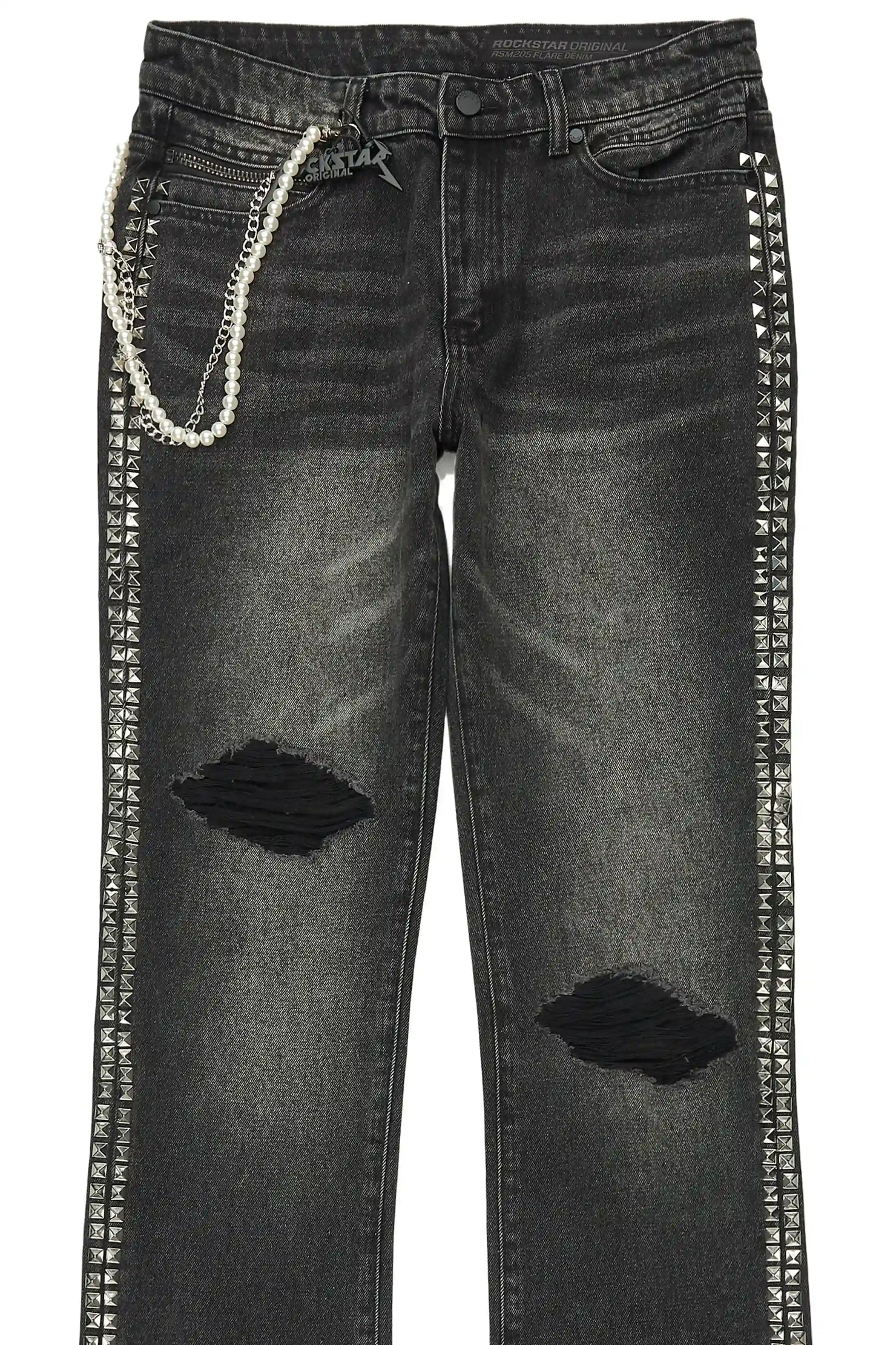 Tyce Black Pearl Stacked Fit Jean