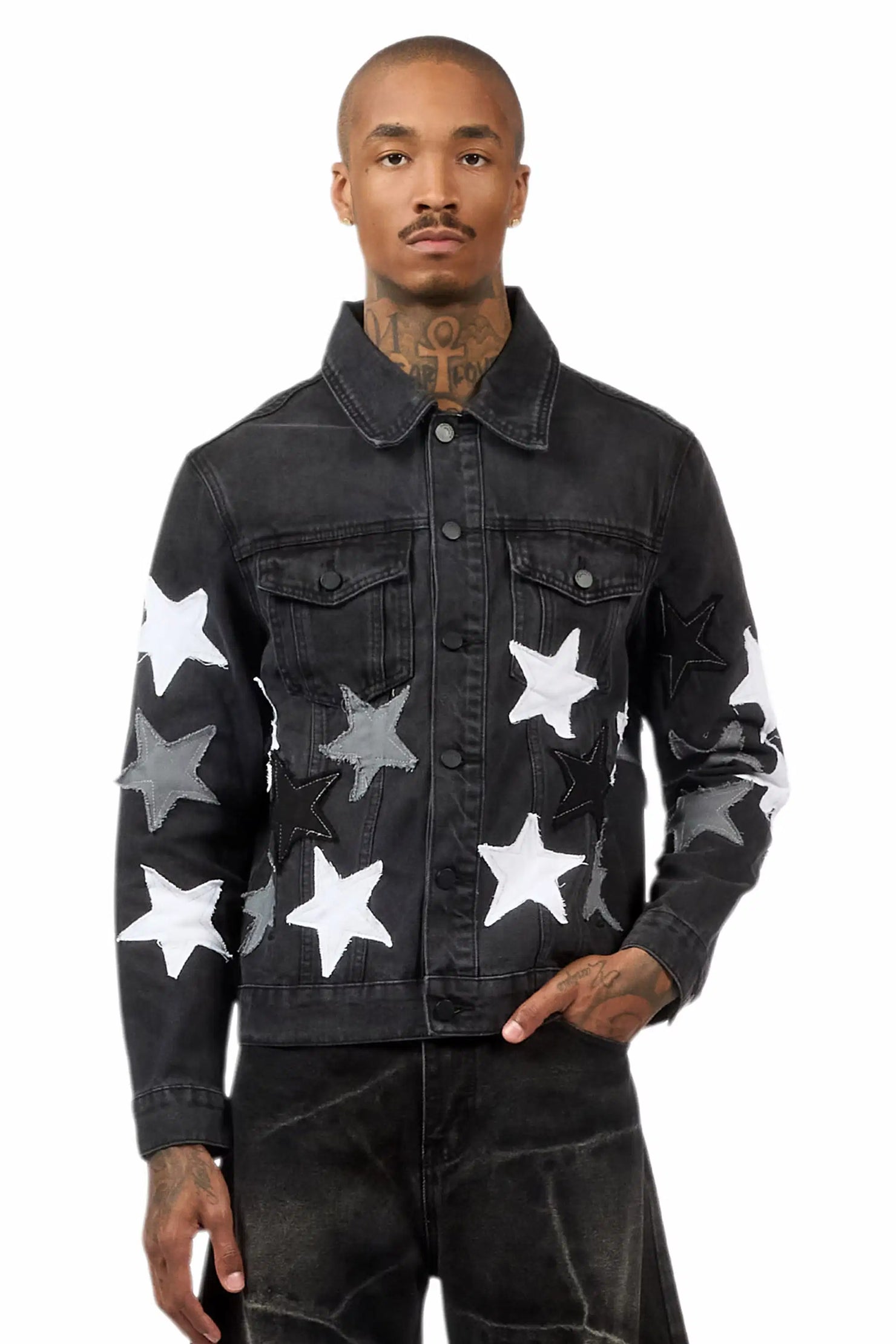 Starlane Black Denim Jacket