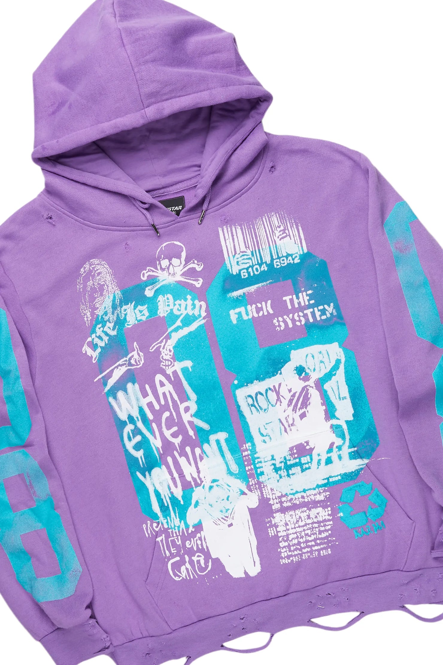 Grill Purple Hoodie/Baggy Fit Jean Bundle