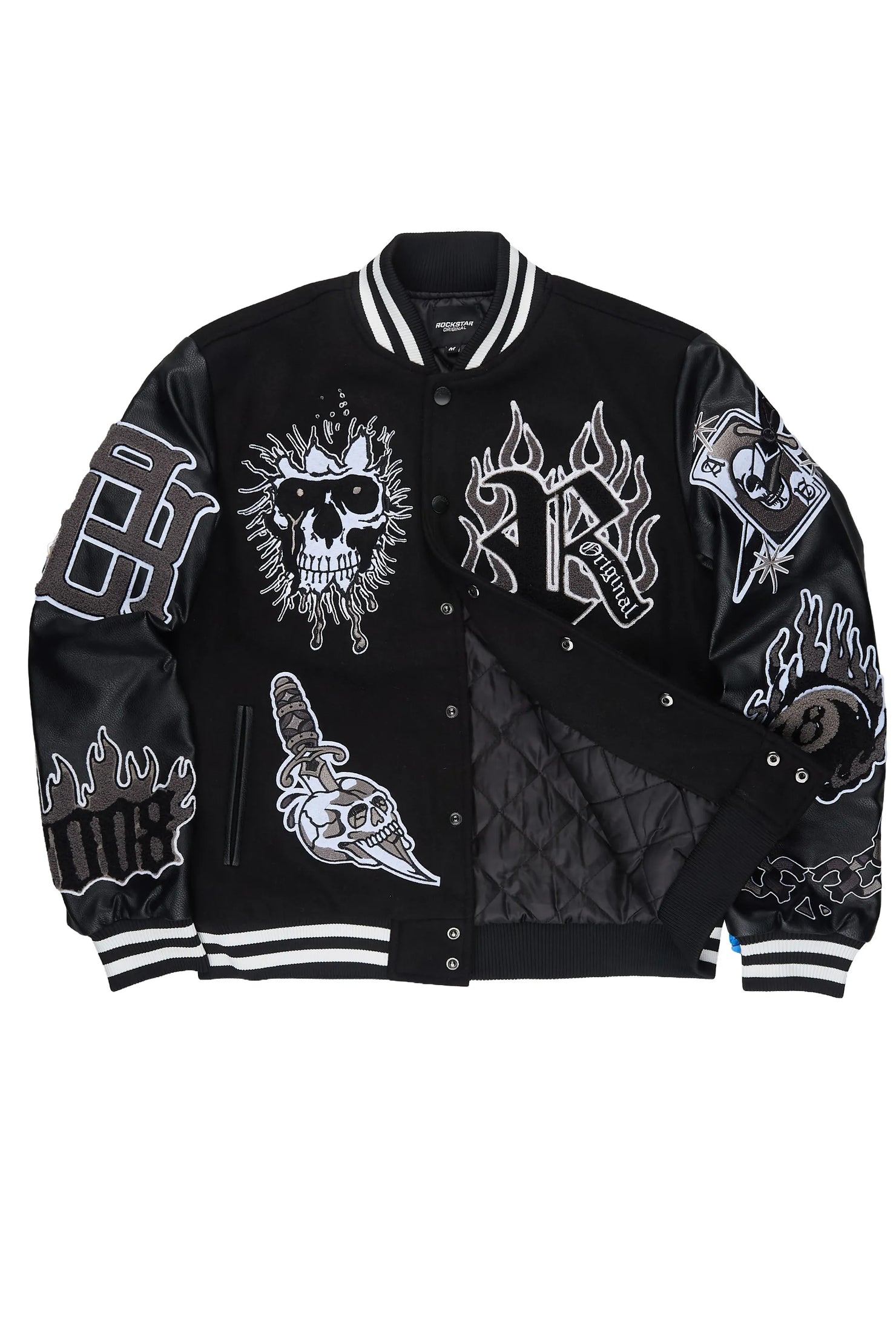 Clarke Black/Black Varsity Jacket
