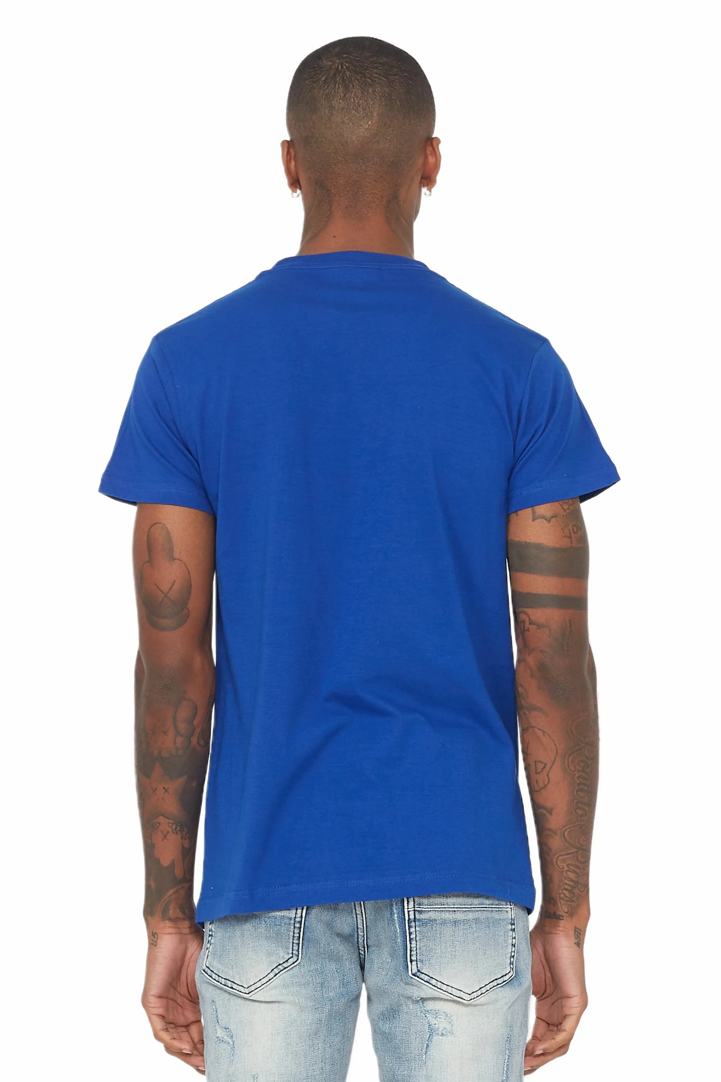 Fraust Royal Blue Graphic T-Shirt