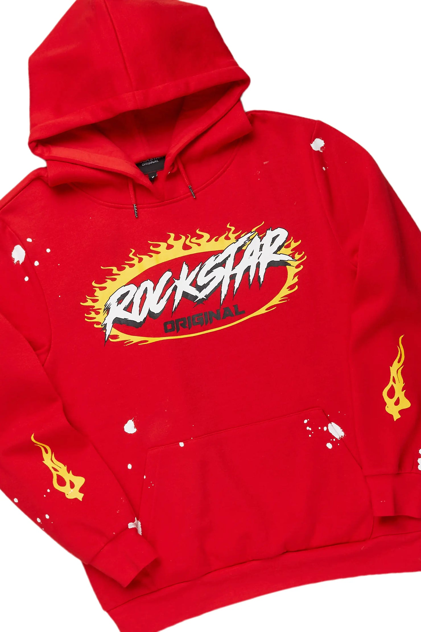 Draven Red Slim Fit Track Set