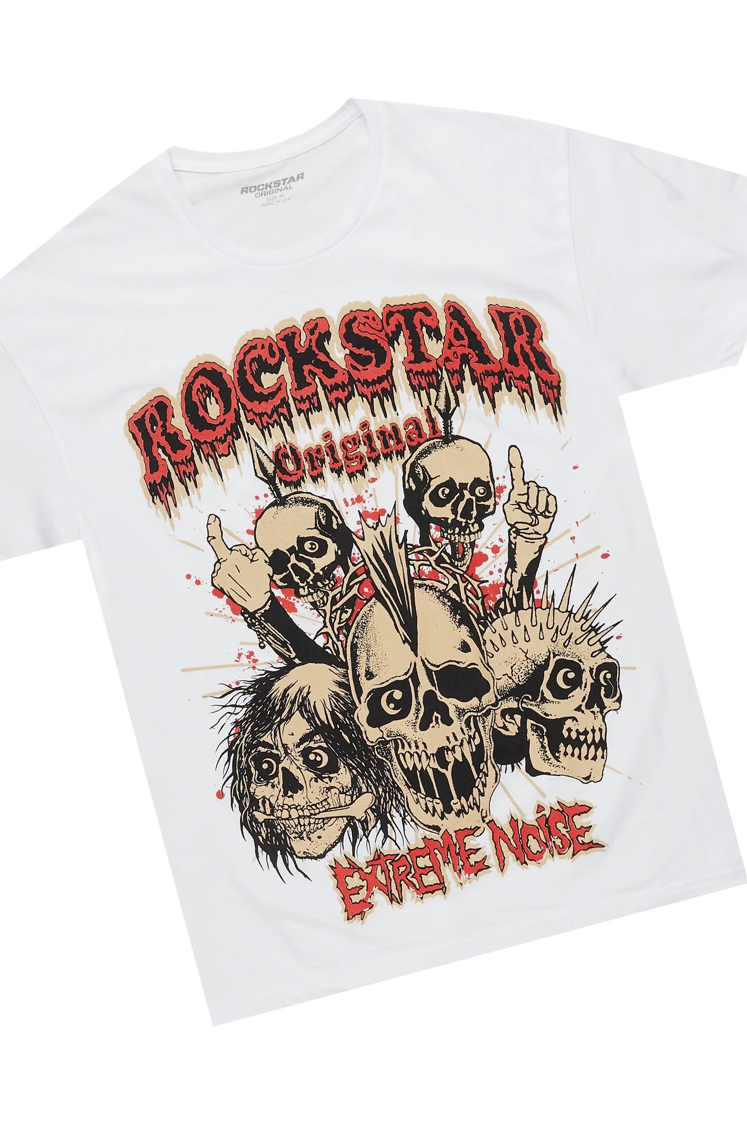 Tabor White/Beige T-Shirt/Stacked Flare Track Set