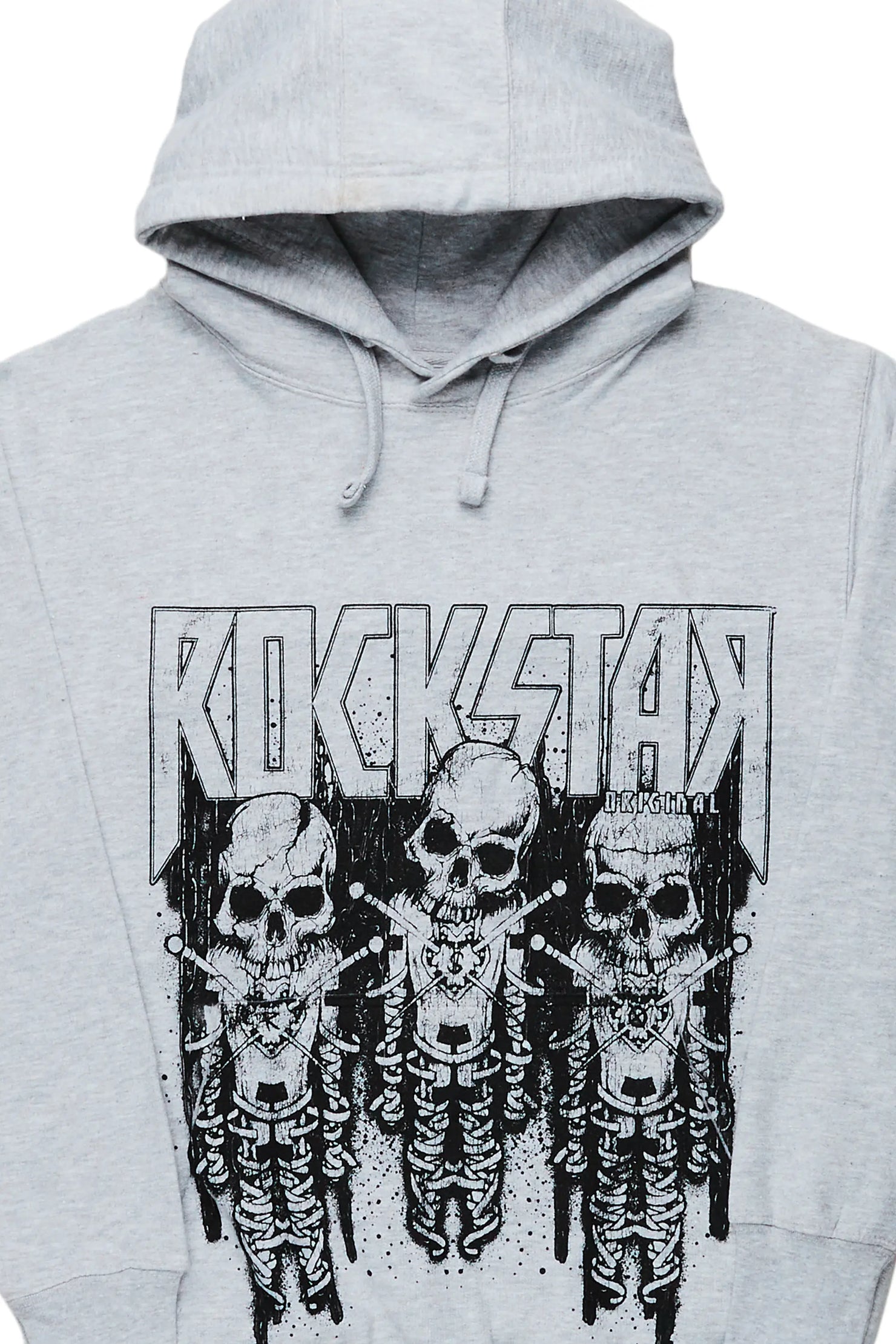 Sabbath Grey Graphic Printed Hoodie