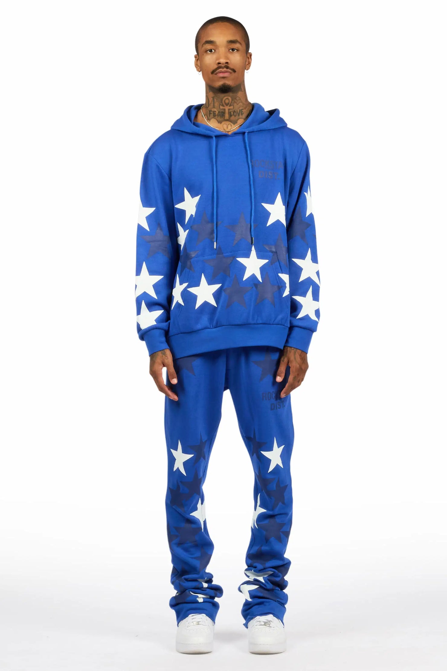 Starlane Royal Hoodie Stacked Flare Fit Track Set