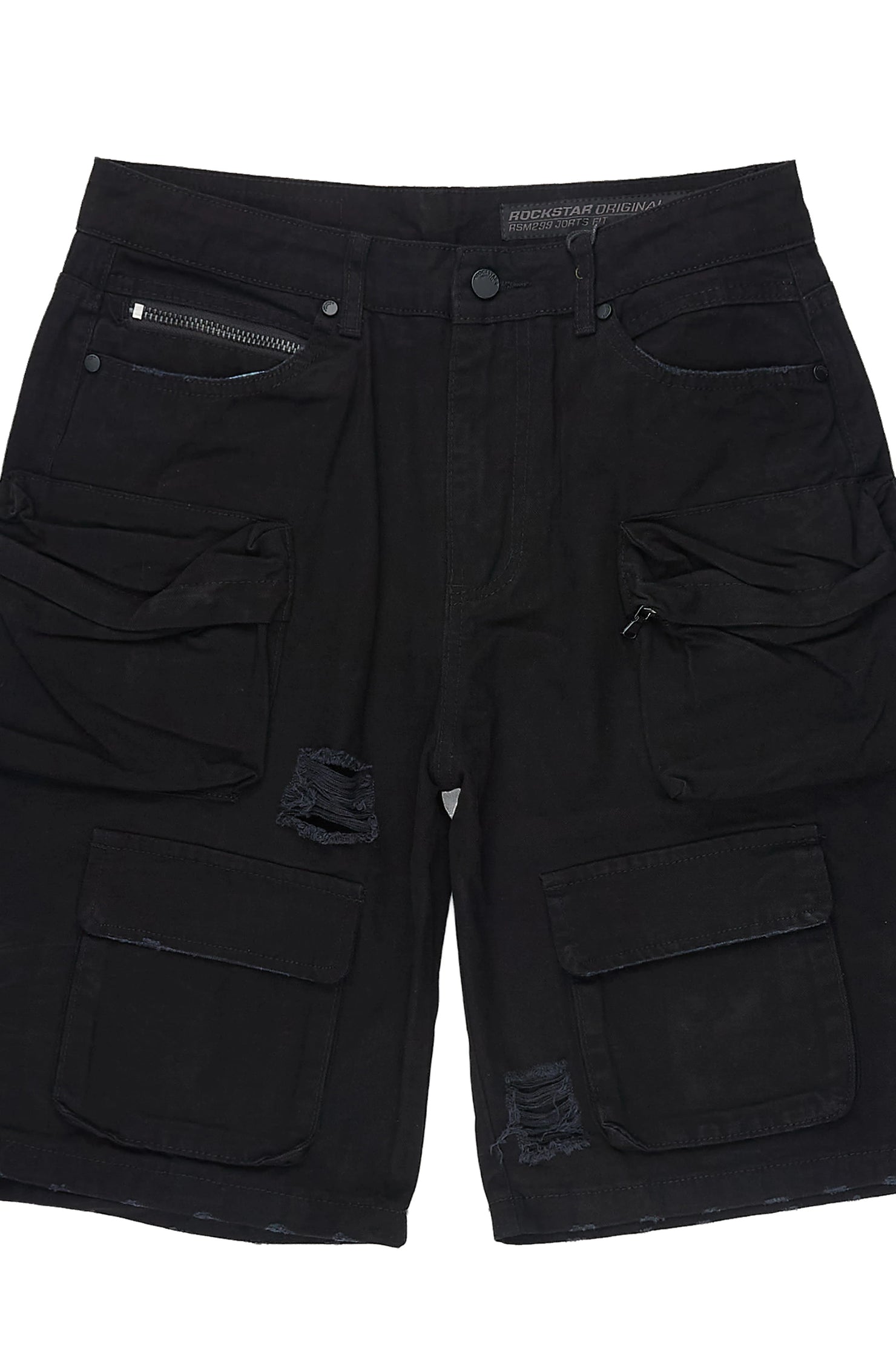 Savion Black Denim Short