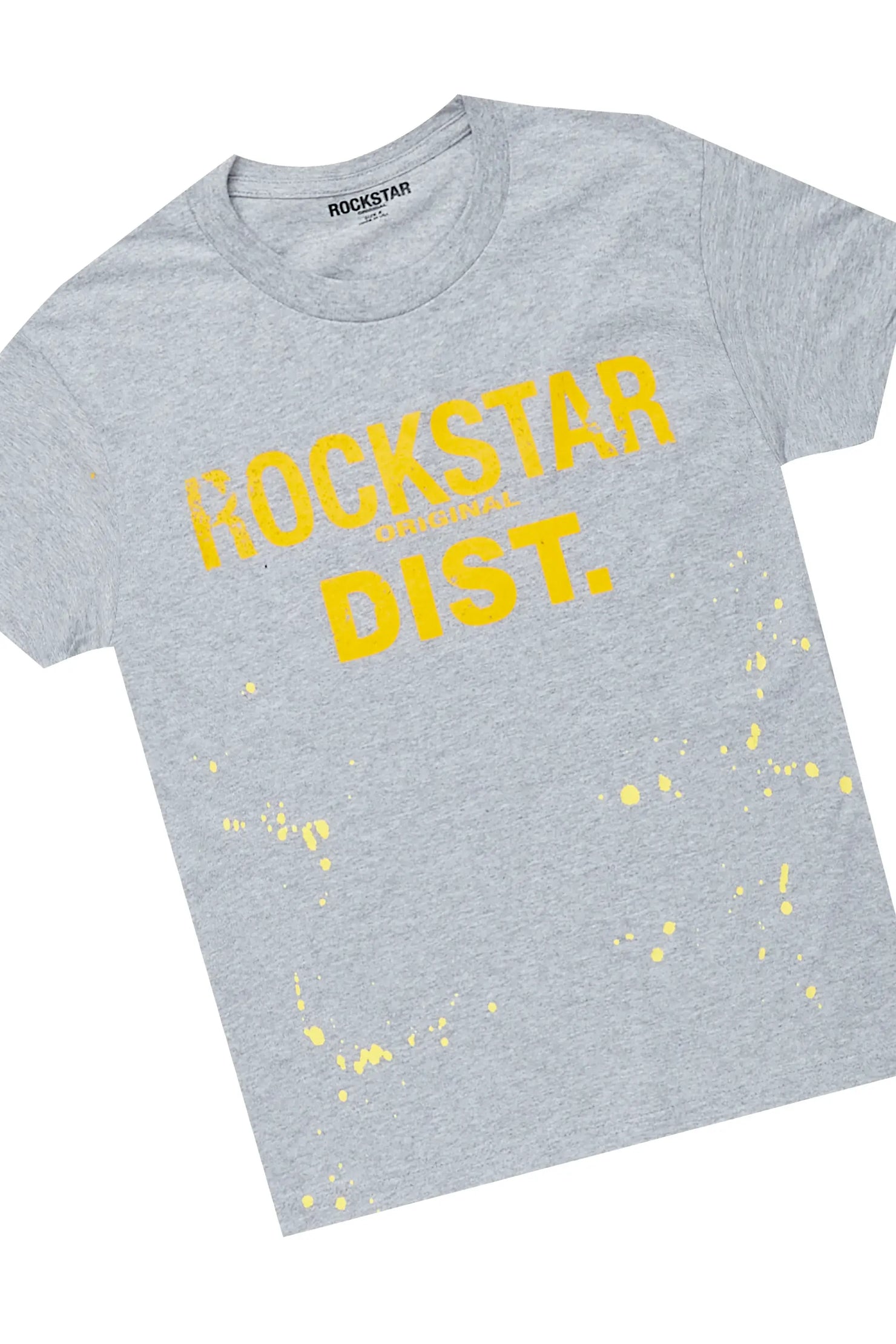 Boys Hamal Grey T-Shirt Skinny Biker Jean Set