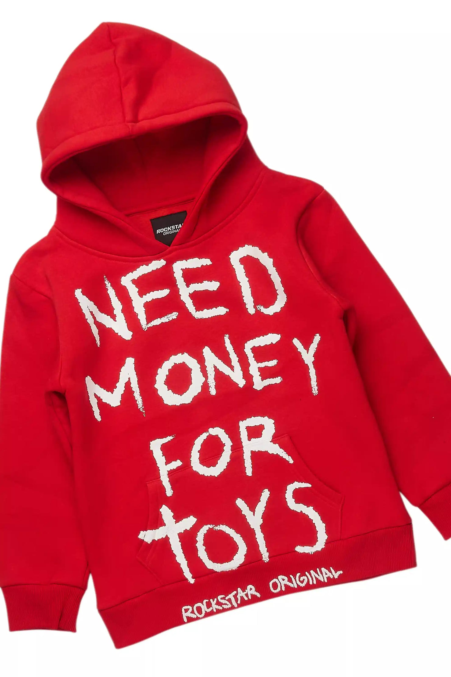 Boys M4 Toys Red/White Hoodie Stacked Flare Track Set