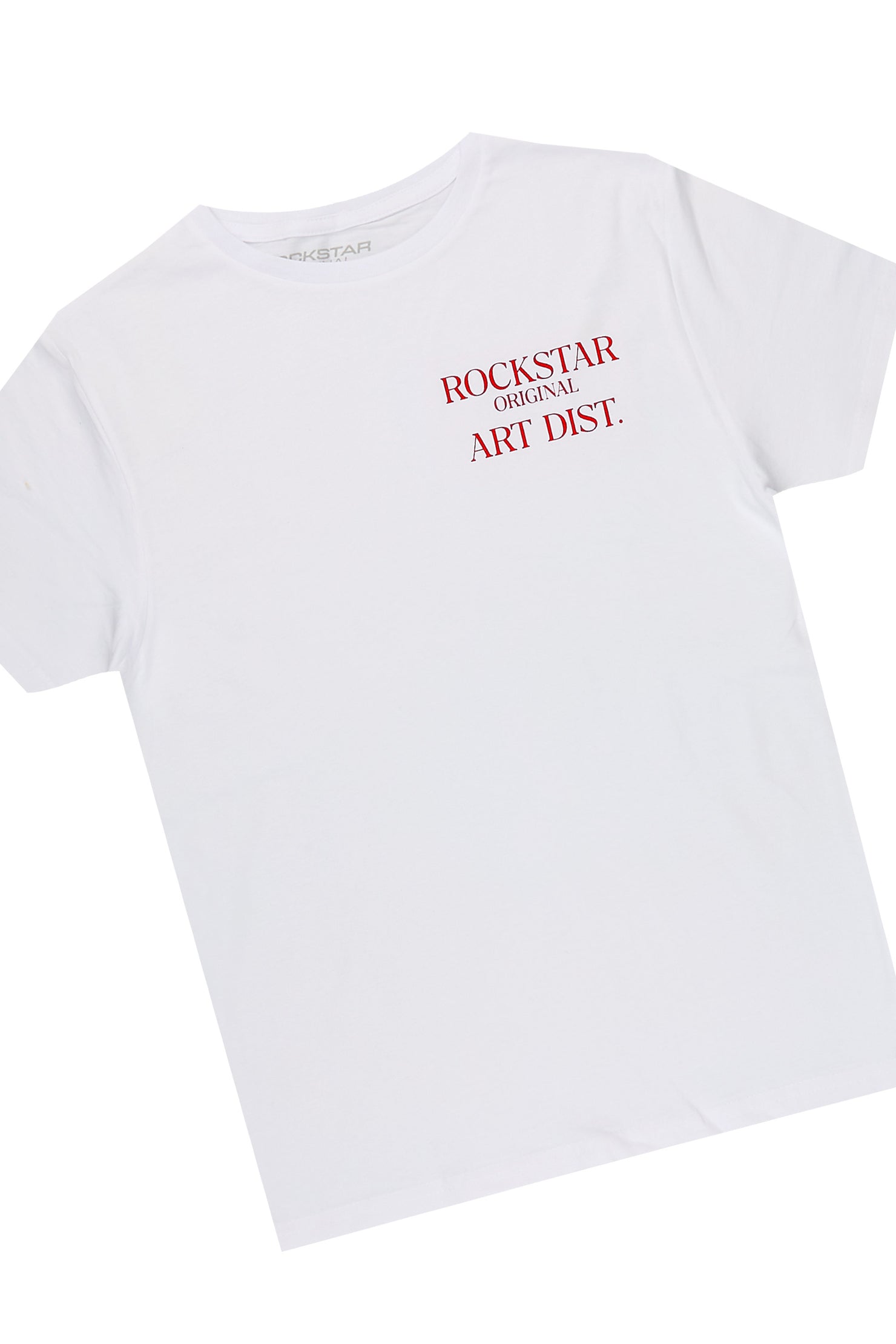 Boys Artoy White/Red T-Shirt Stacked Pant Set