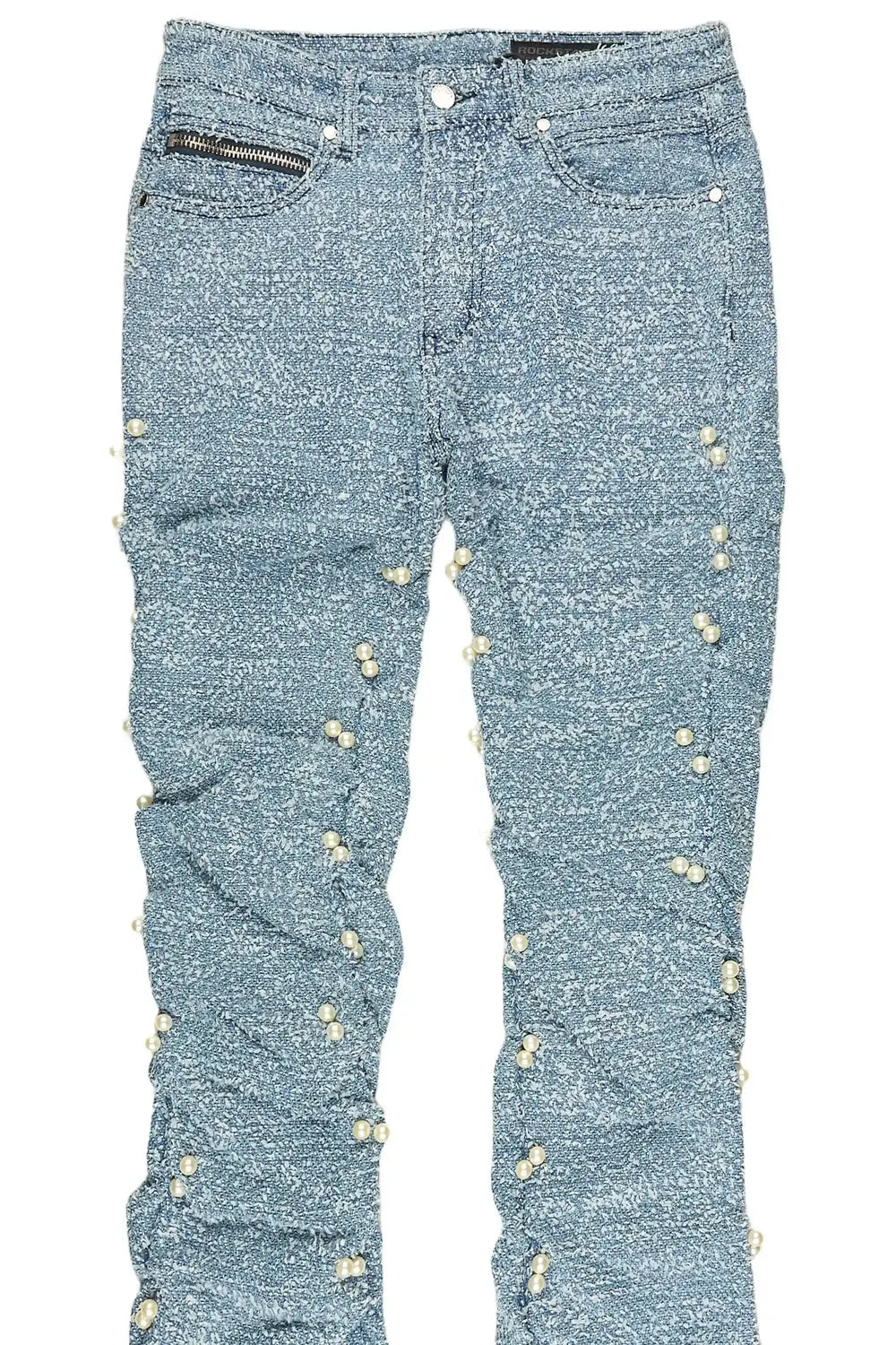 Shae Blue Pearl Stacked Fit Jean