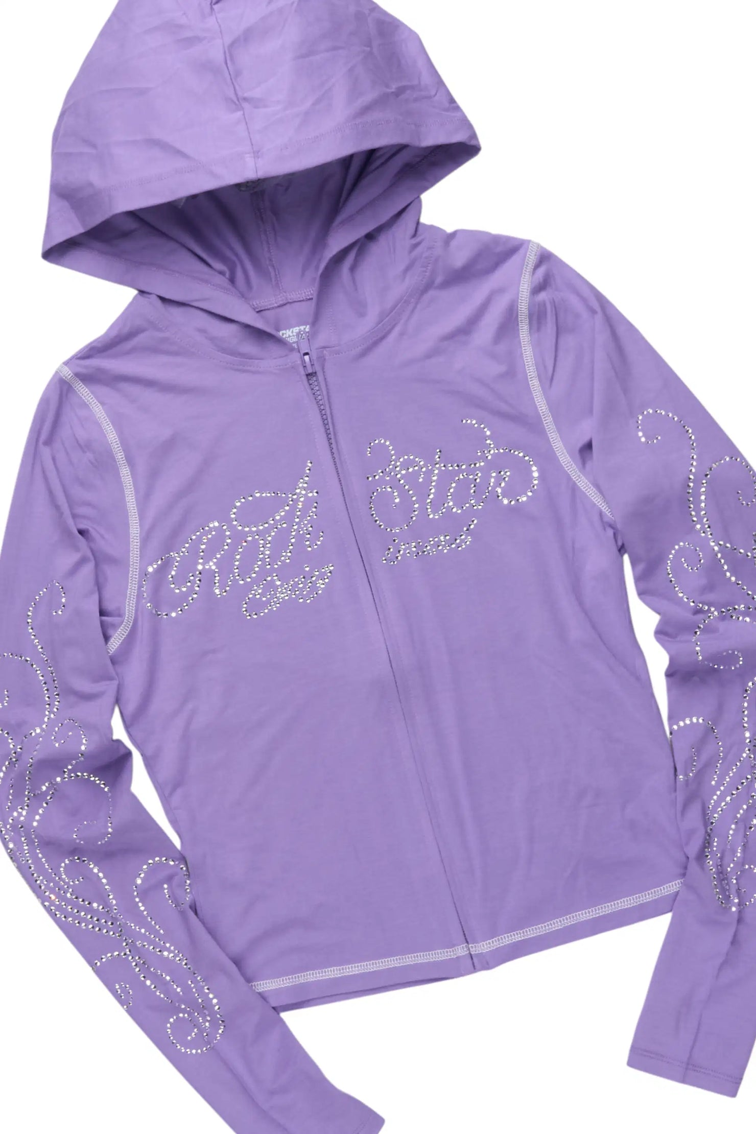 Joella Purple Rhinestone Short Set