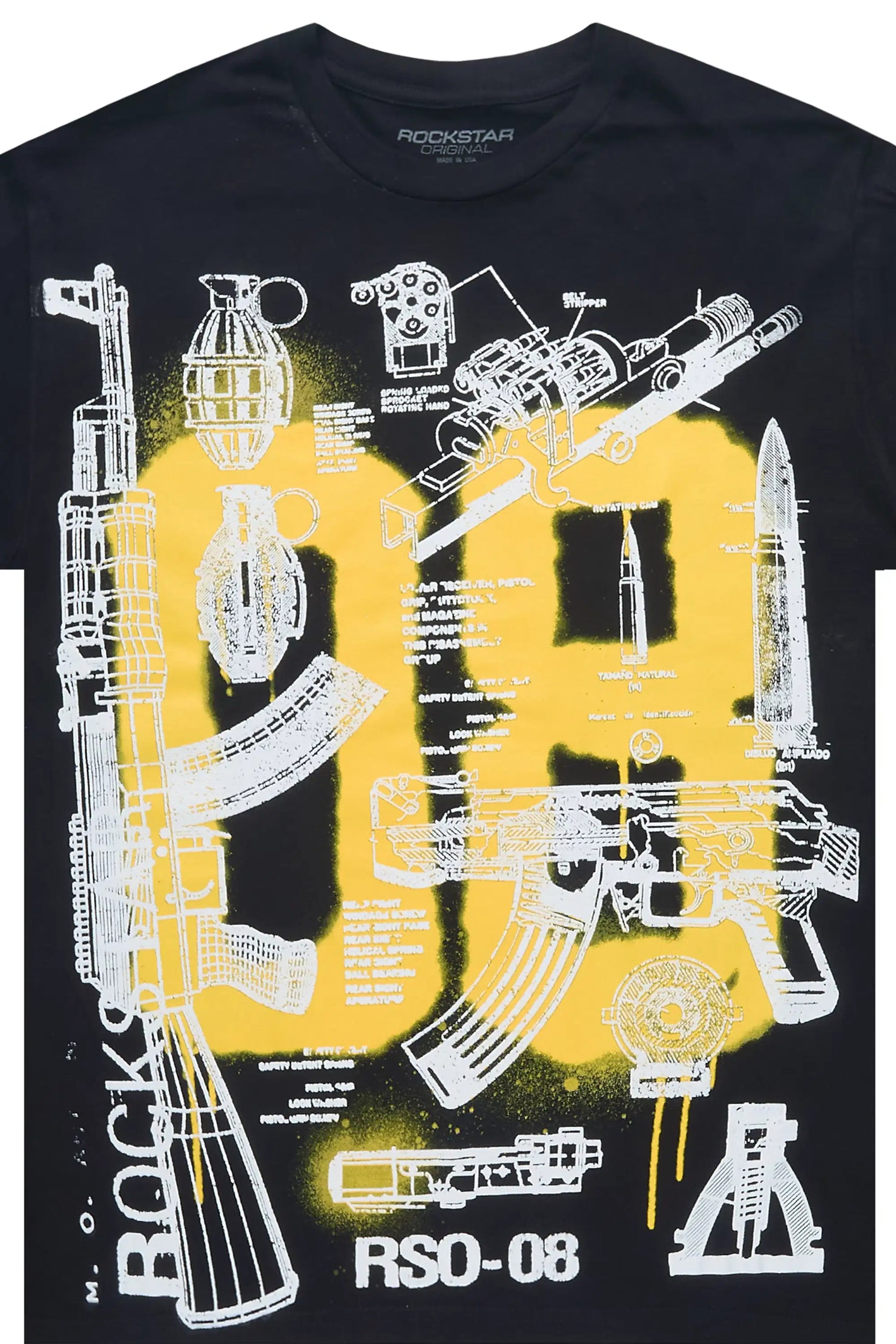 Nesta 2.0 Black Oversized Graphic T-Shirt