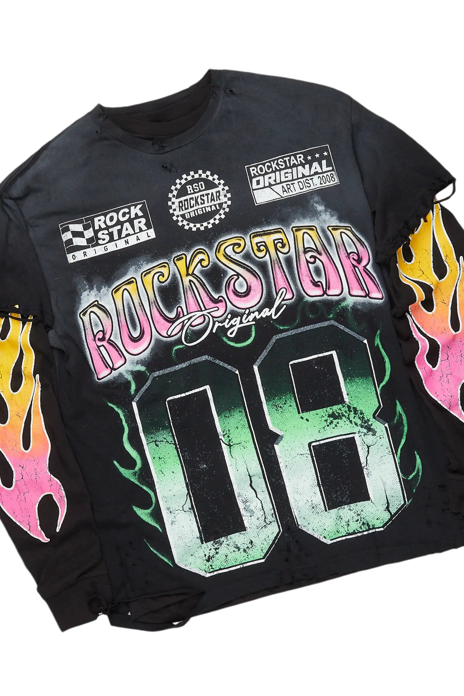 Quito Double Layer T-Shirt/Stacked Baggy Track Pant Set