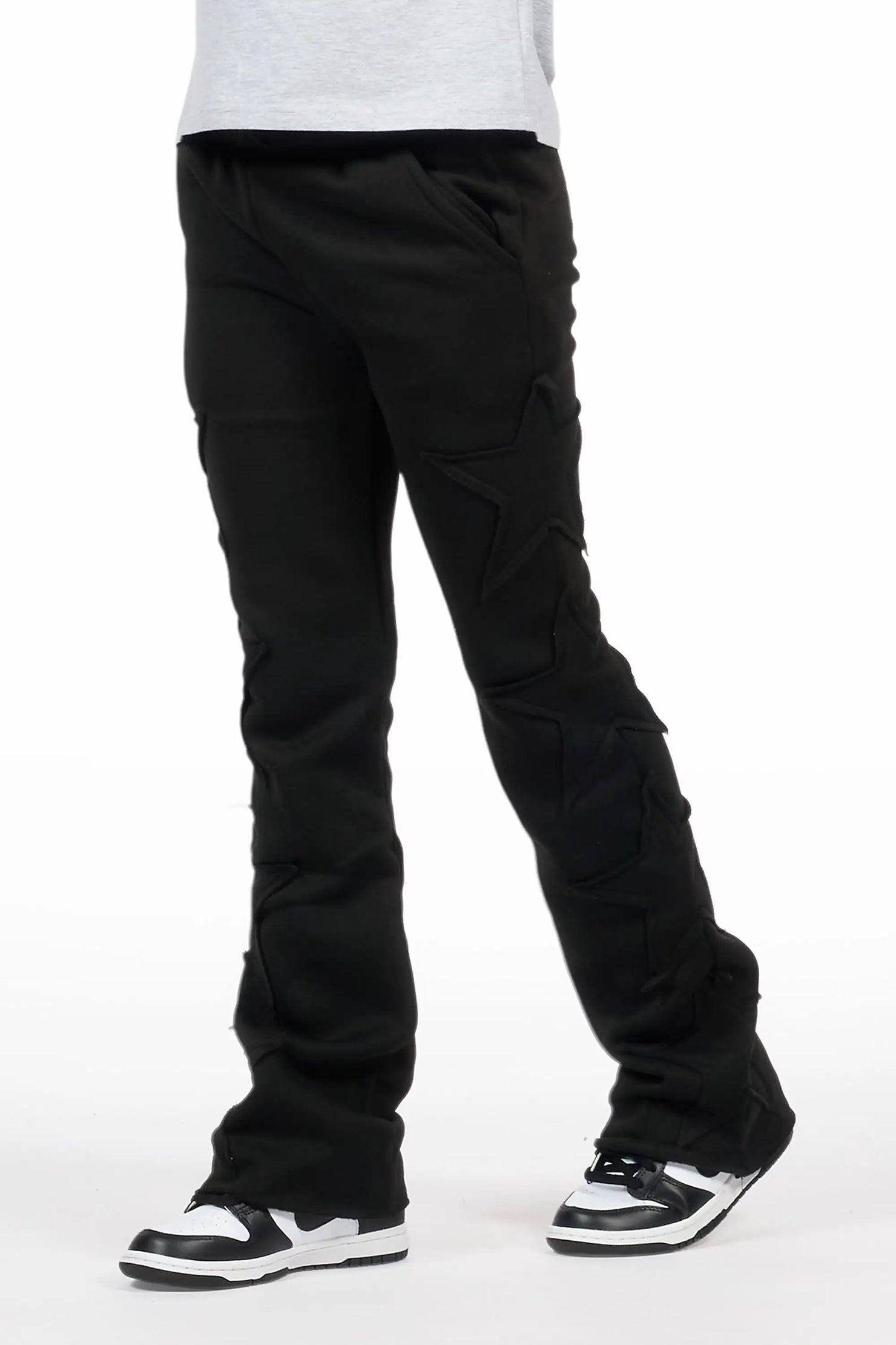 Boys Sinayah Black Baggy Track Pant
