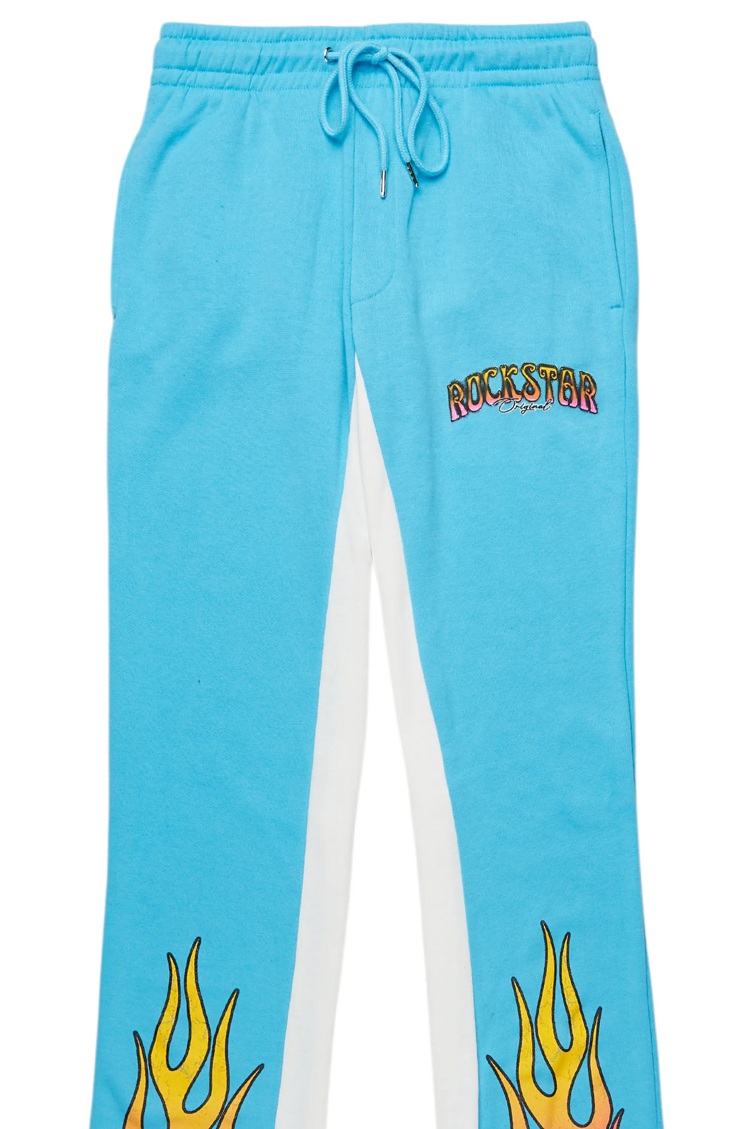 Quito Blue Graphic Baggy Pant
