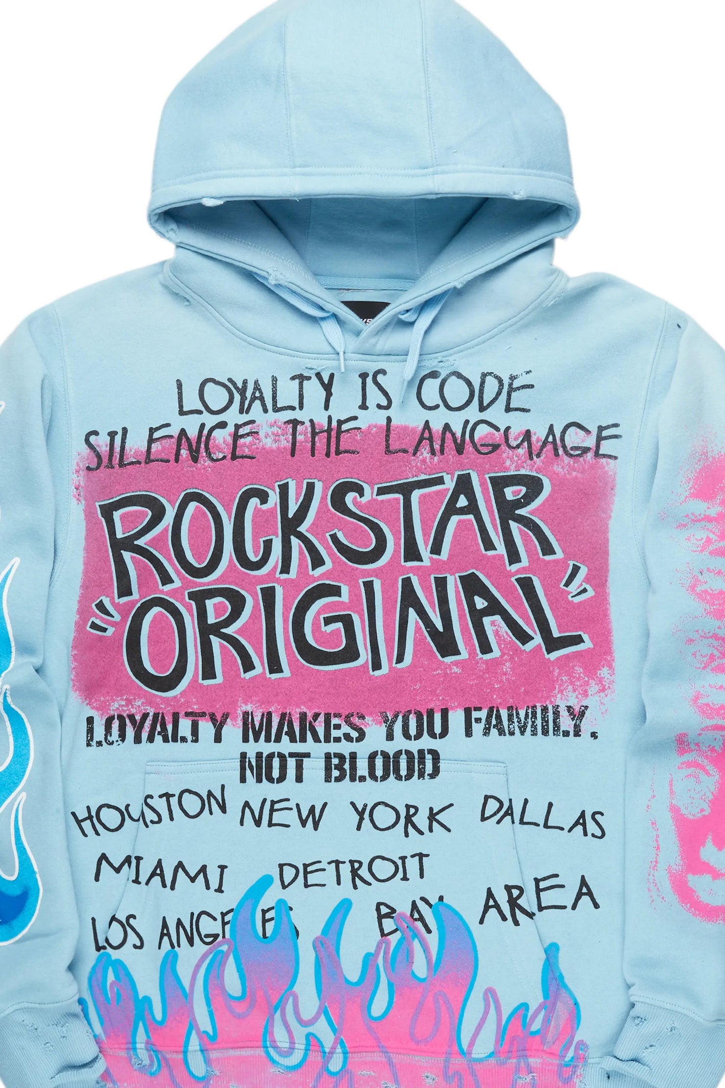 Bridgette Baby Blue Oversized Hoodie