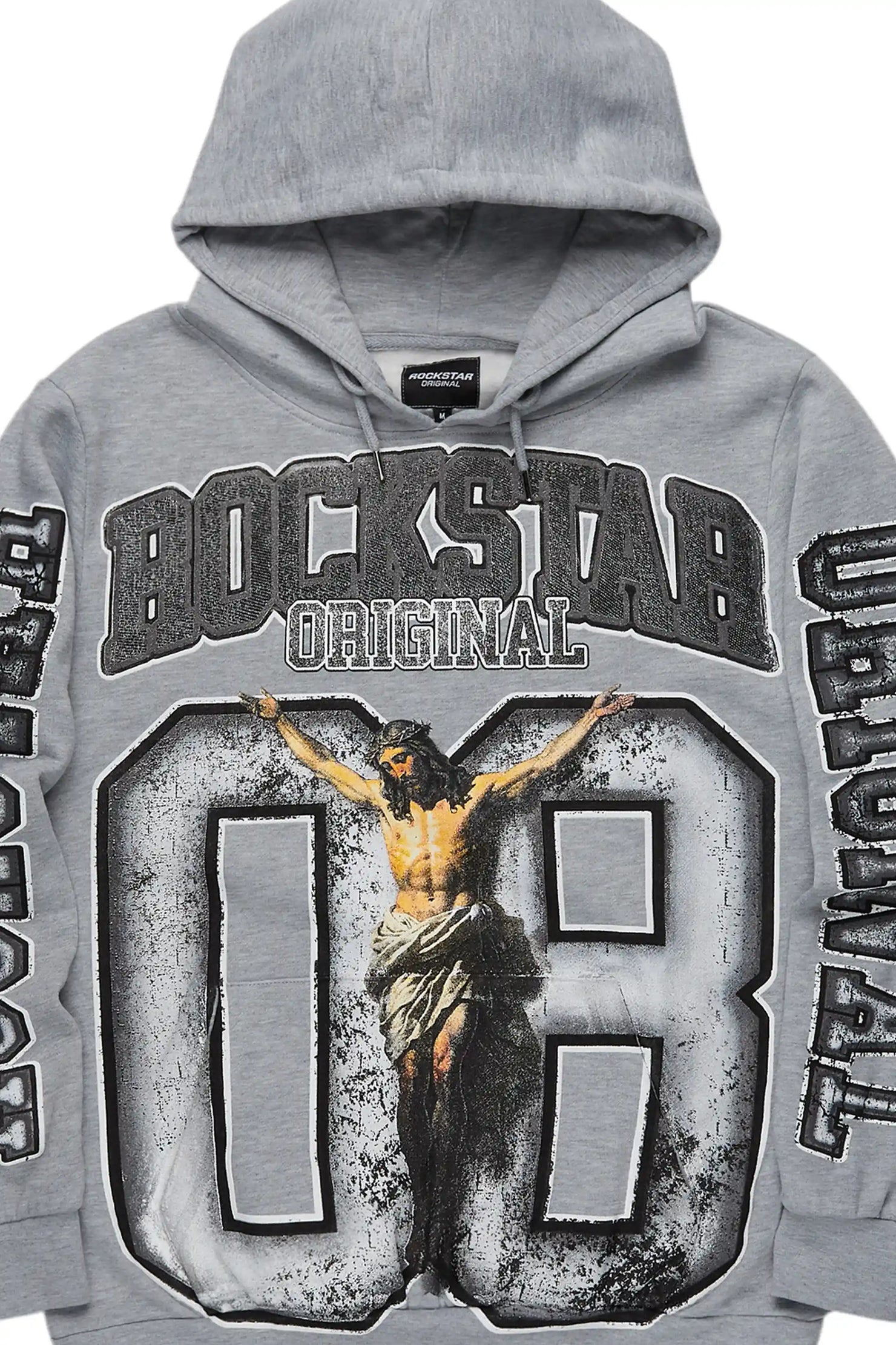 Fields Grey/White Graphic Hoodie
