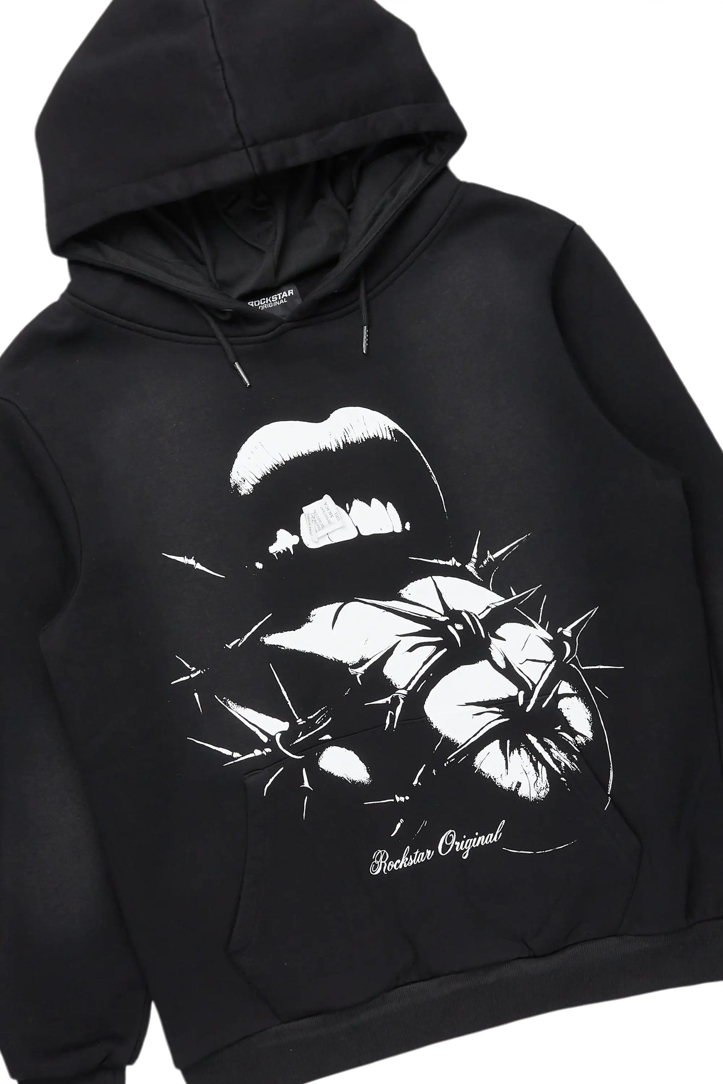 Schmear Black Hoodie & Fateh Stacked Jean Bundle