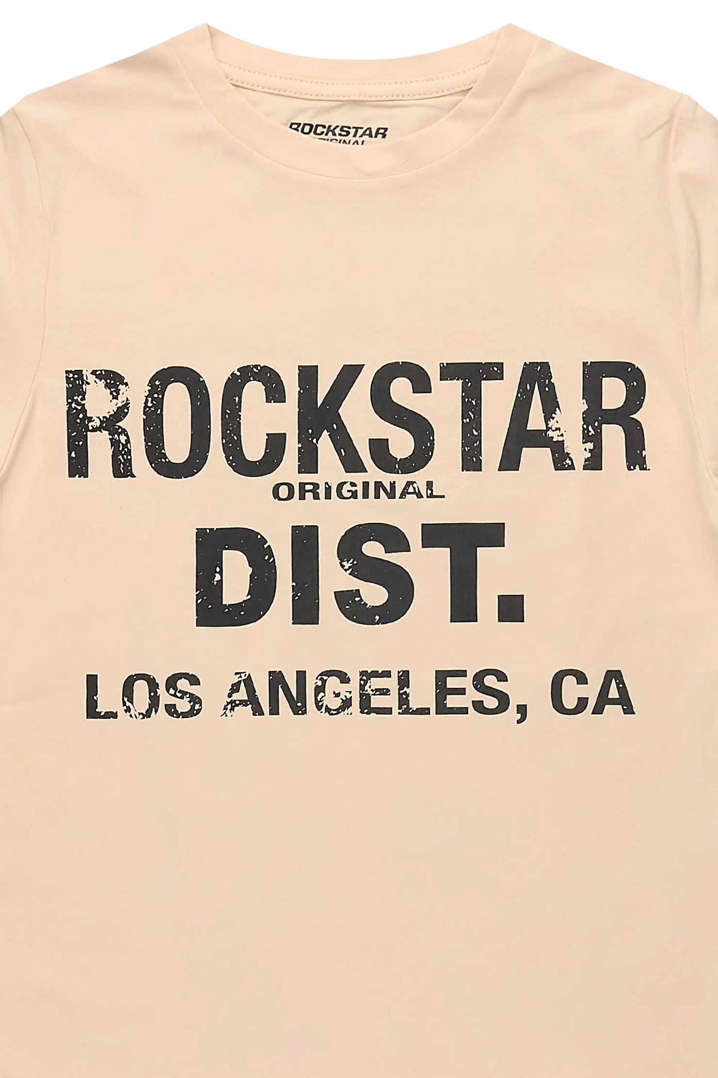 Boys Koen Beige/Black Graphic T-Shirt