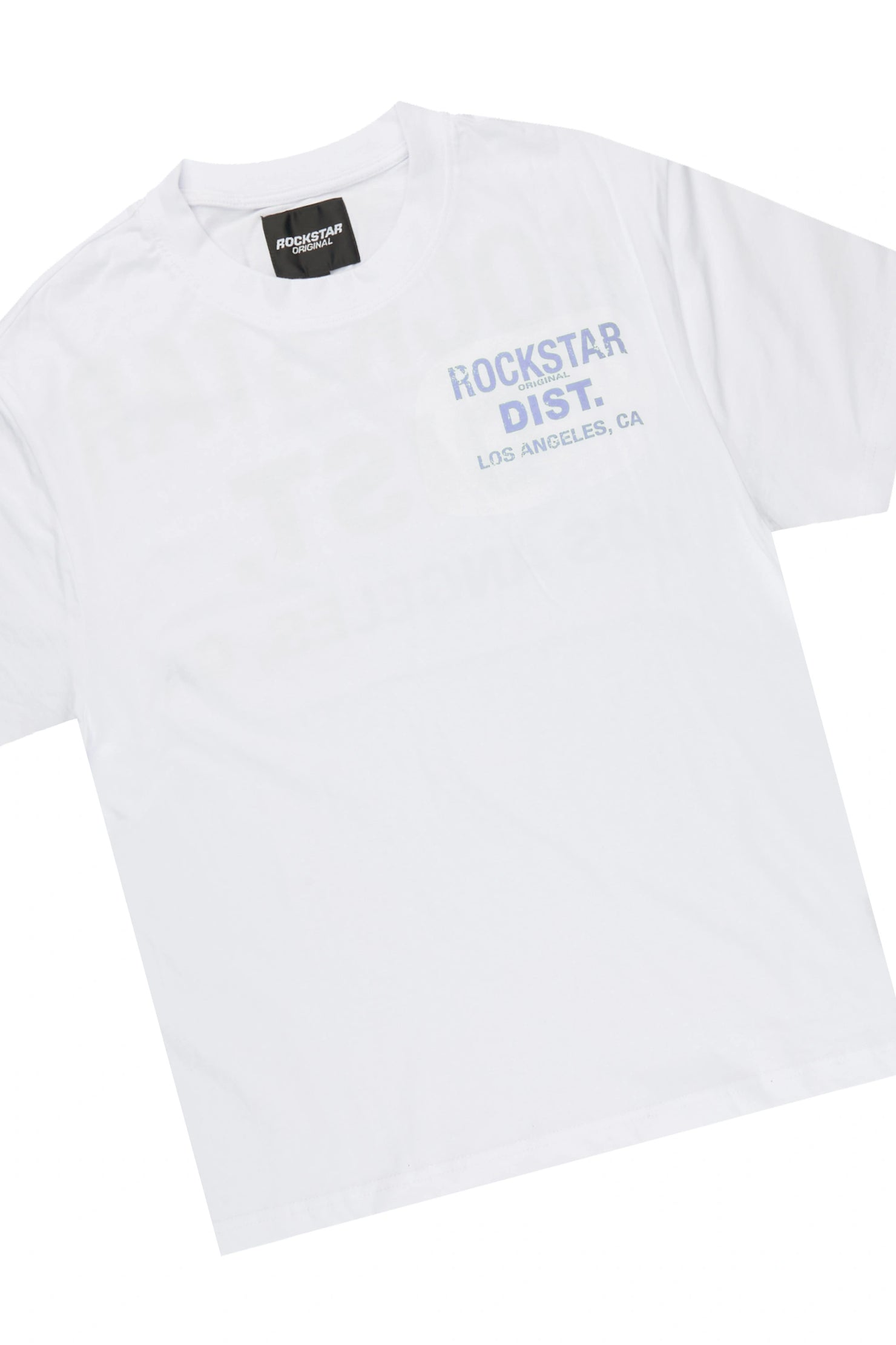 Girls Dalasia 2.0 White/Lavender T-Shirt Track Set