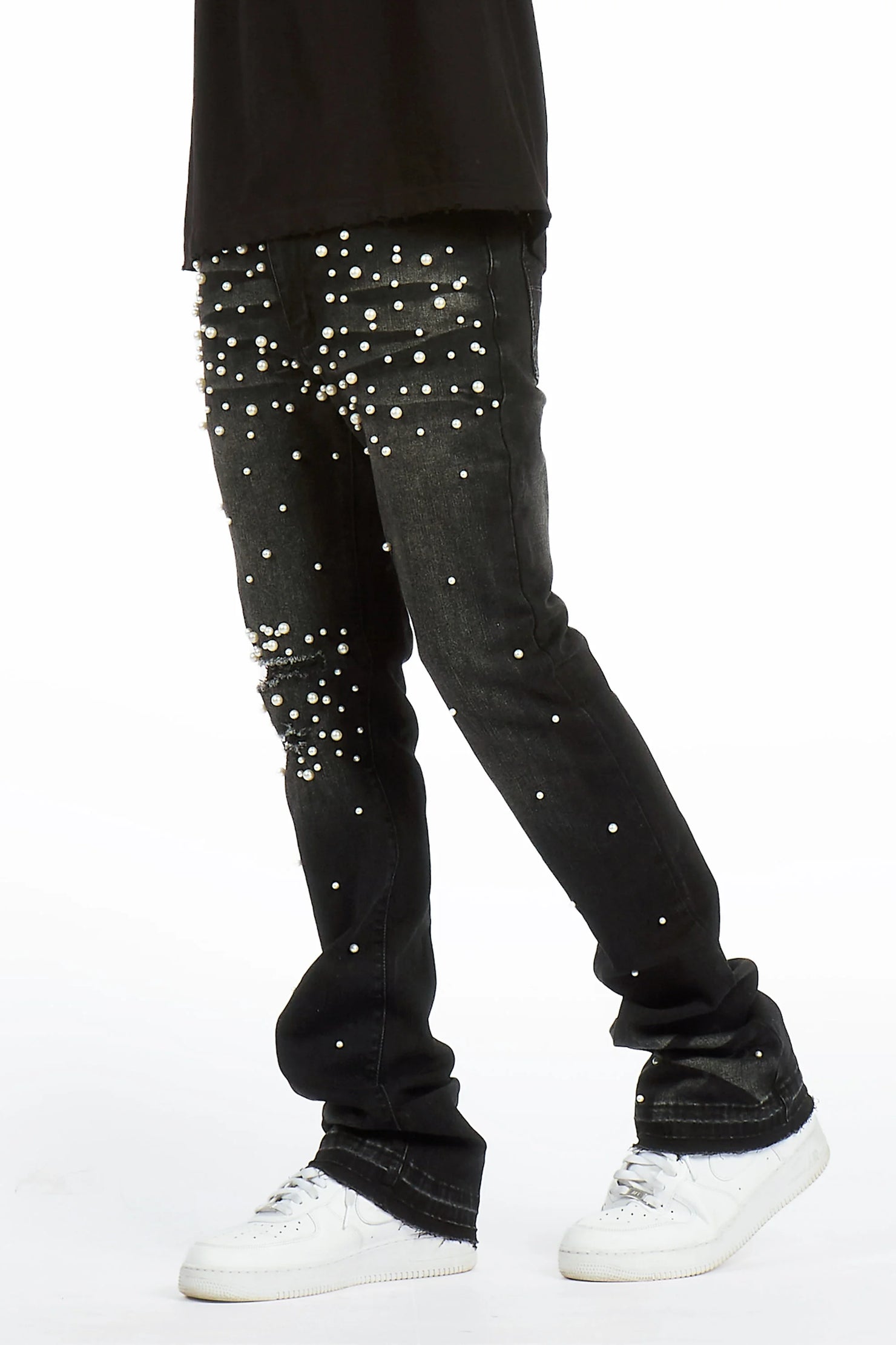 Lennux Black Pearl Stacked Fit Jean