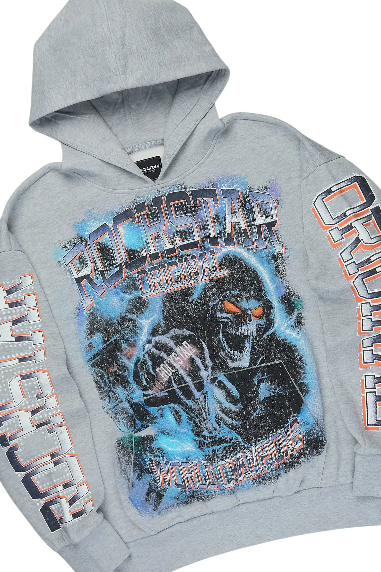 Kross Heather Grey Hoodie/Baggy Pant Track Set