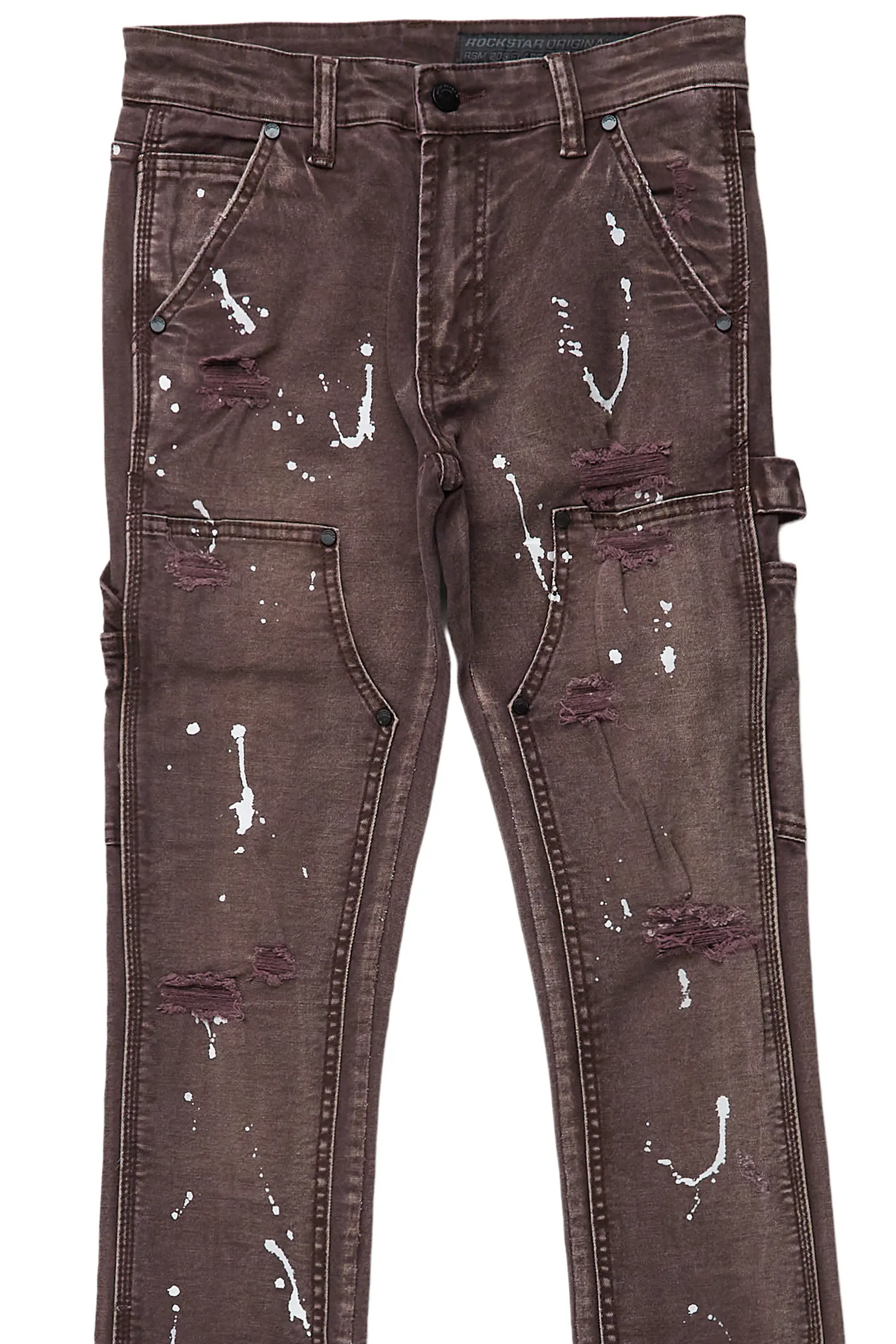 Thorton Brown Stacked Flare Jean