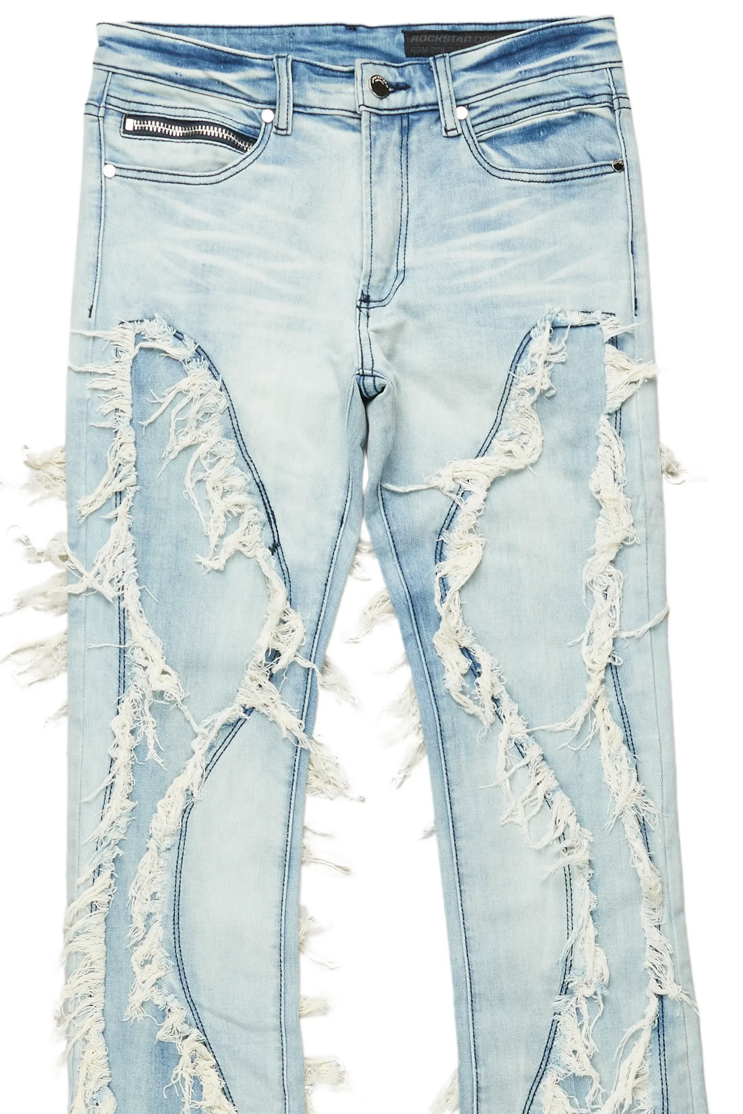 Tristan Blue Stacked Flare Jean