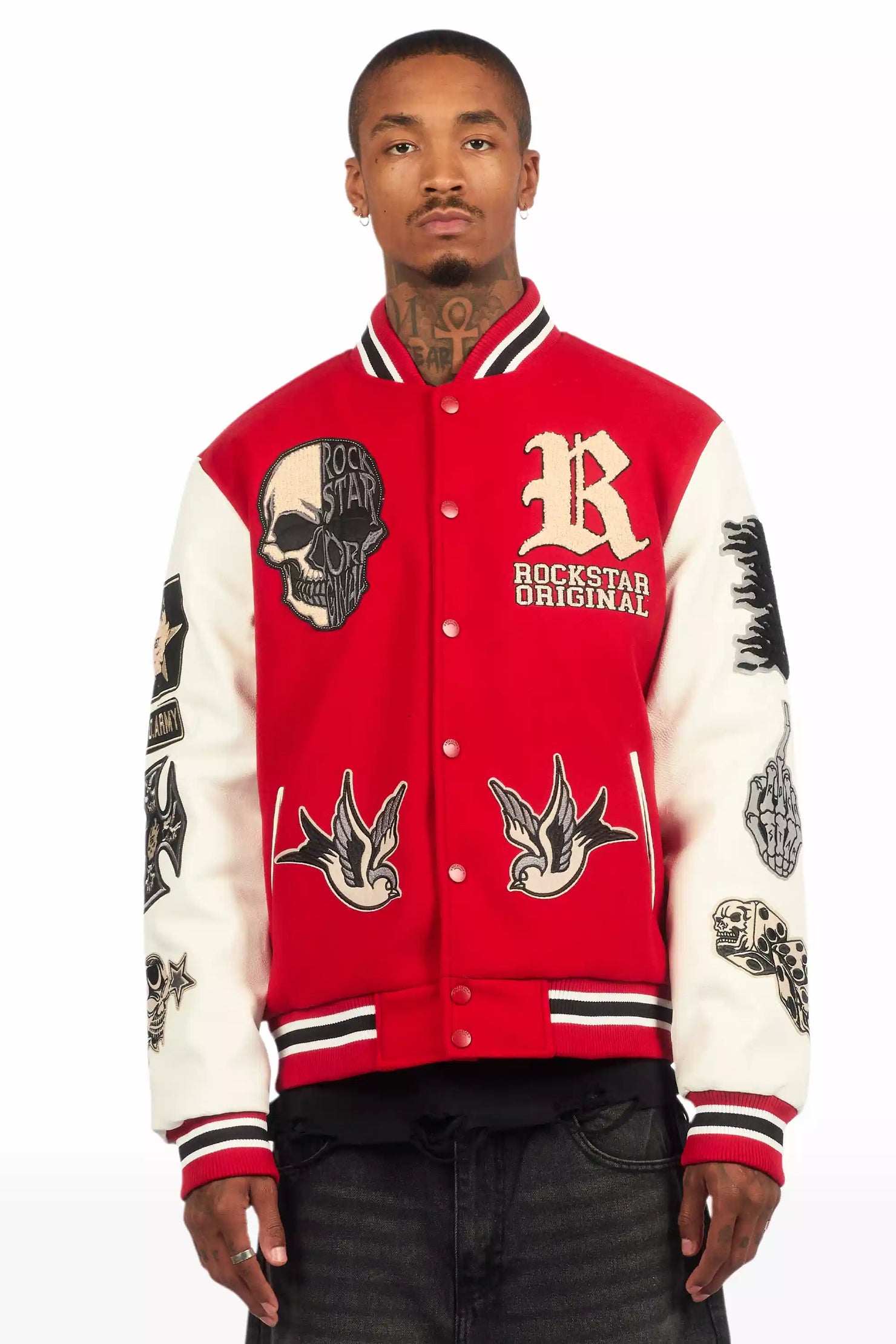 Vidar Red Varsity Jacket