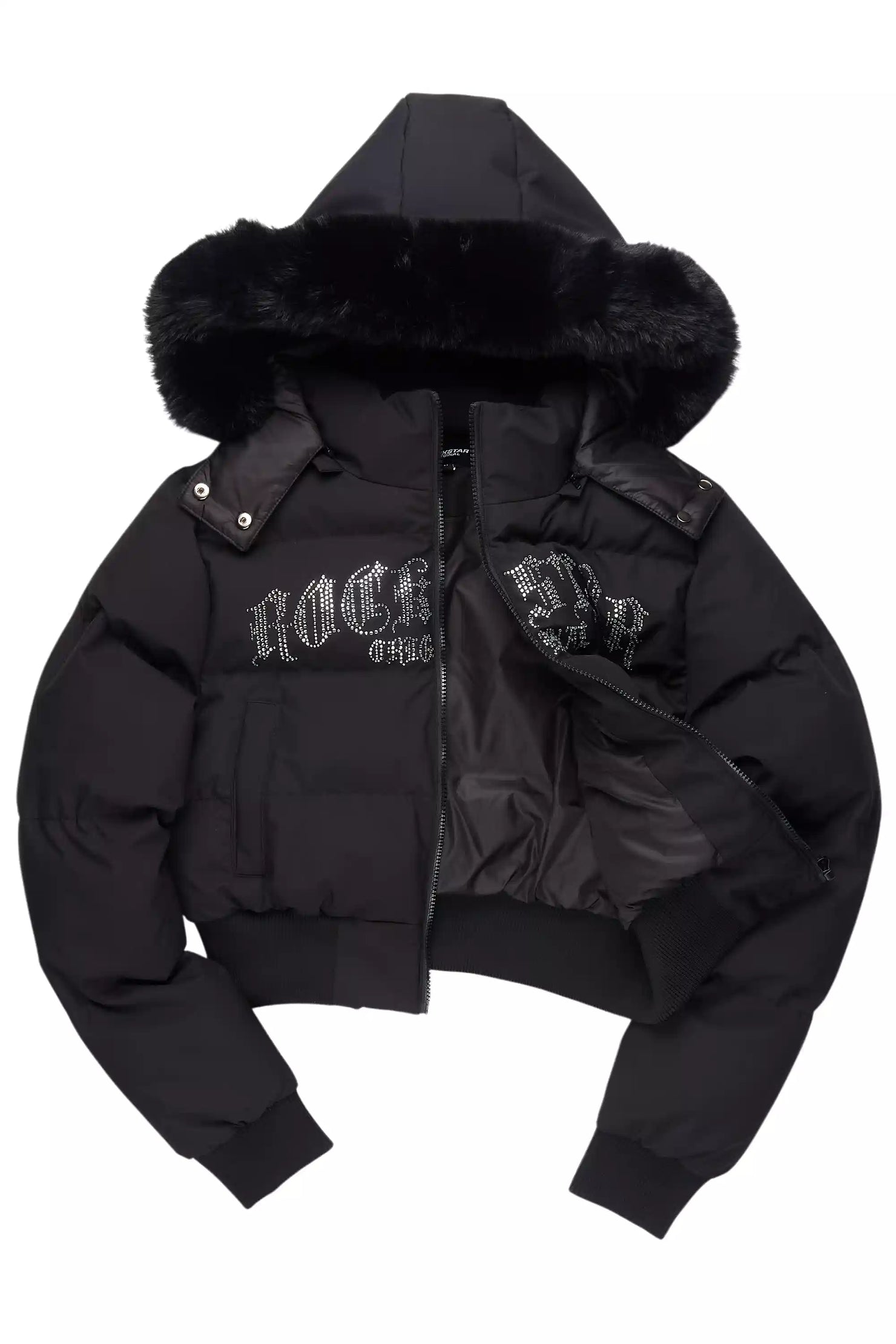 Rosa Black Puffer Jacket
