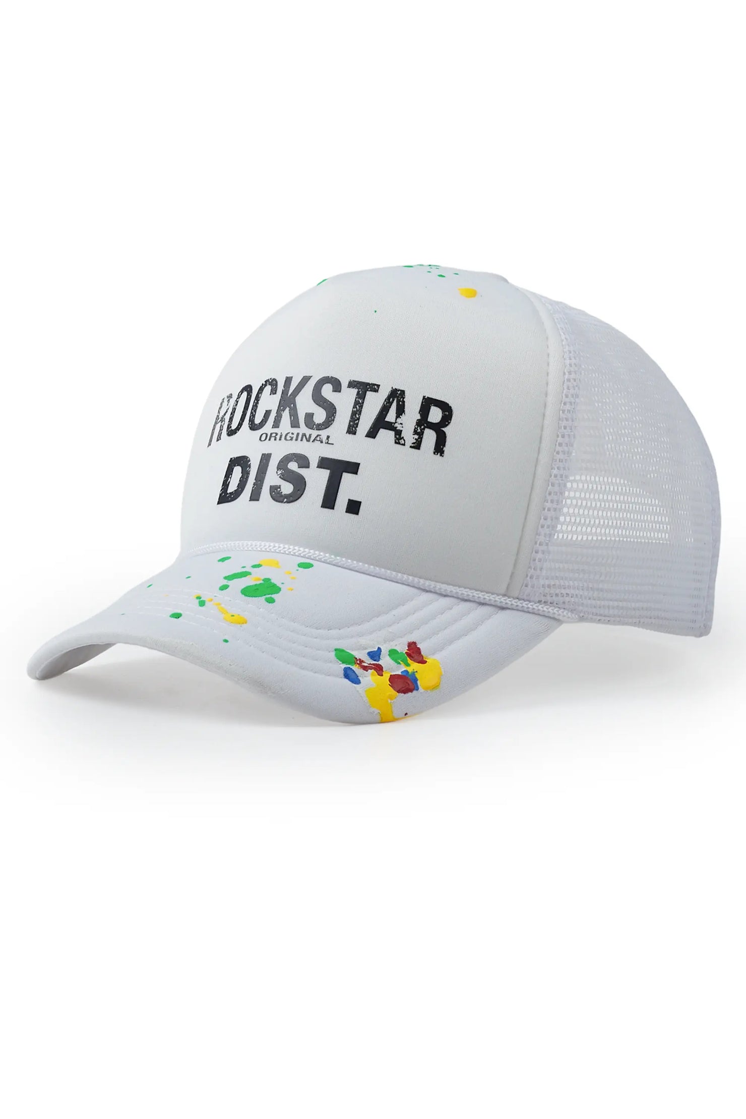 Jahan White Graphic Trucker Hat