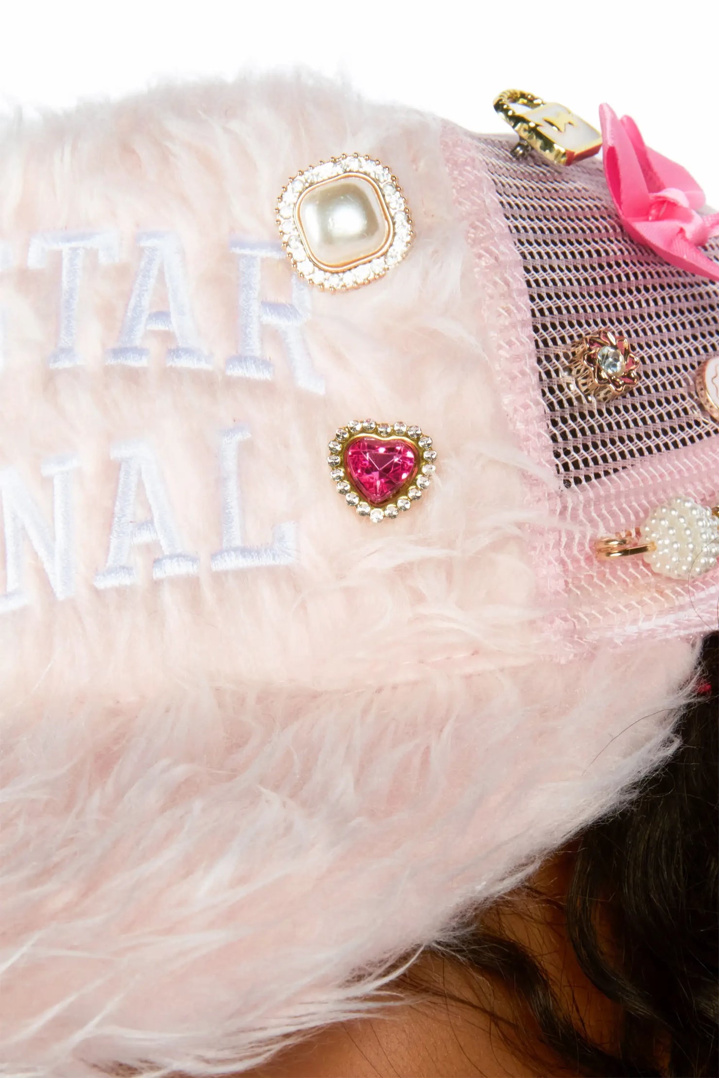 Xari Pink Beads Shoe Charms