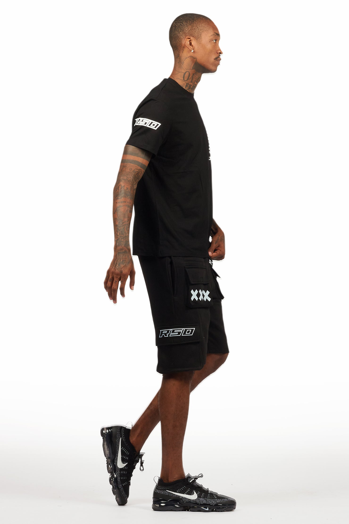 Jash Black/White Short Set