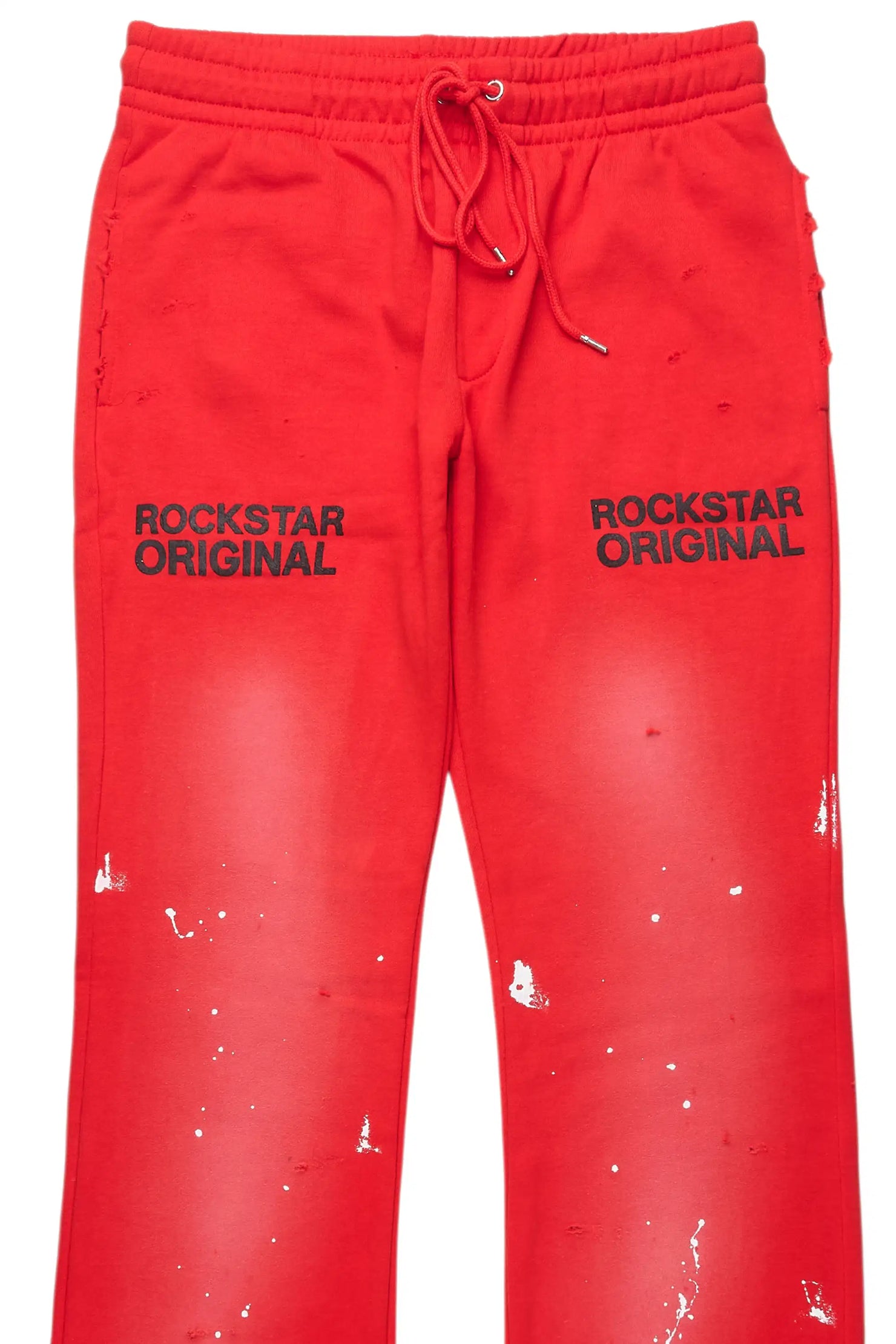 Reigna Red Stacked Flare Pant
