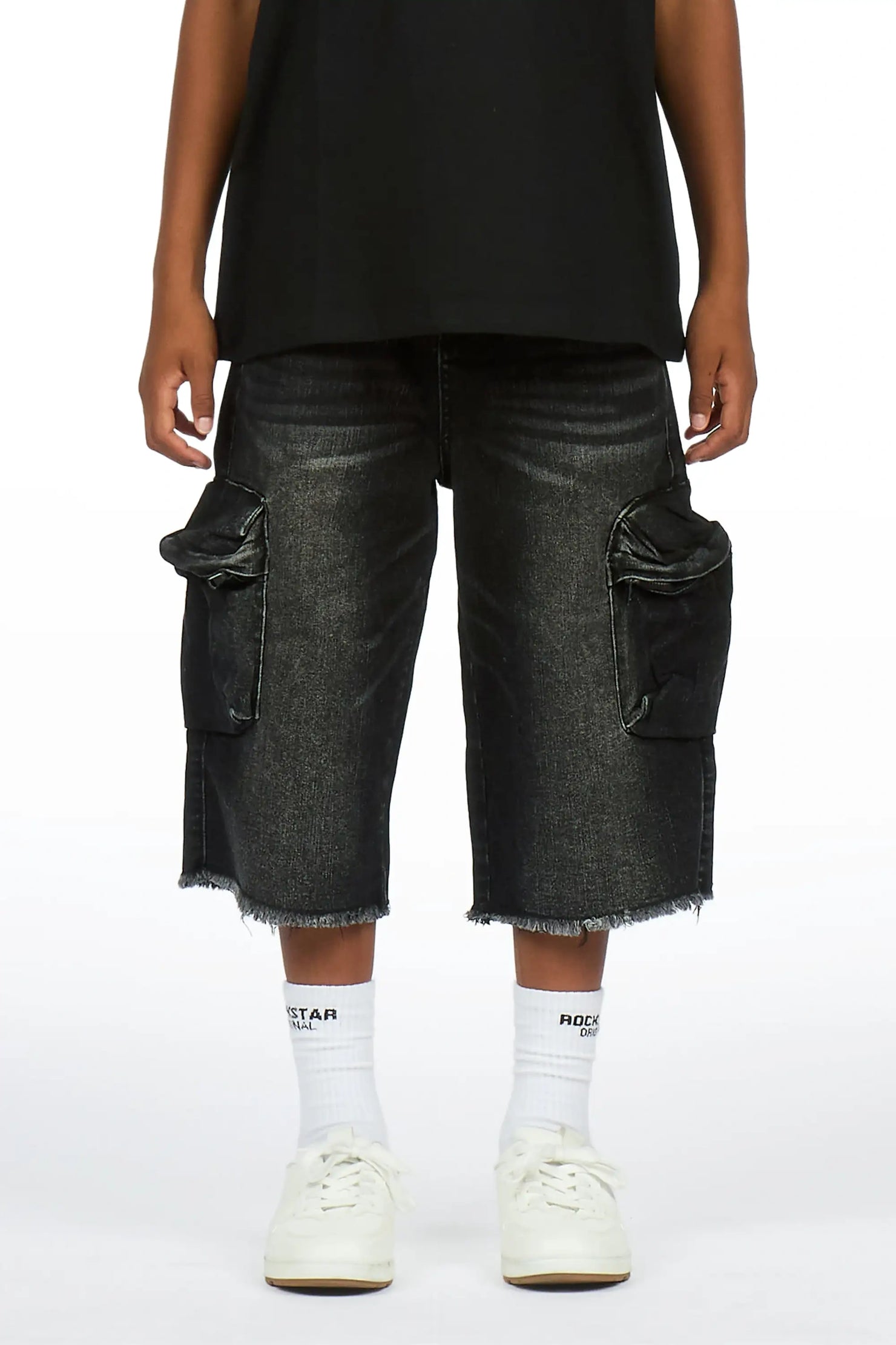 Boys Grand Black Wash Jort