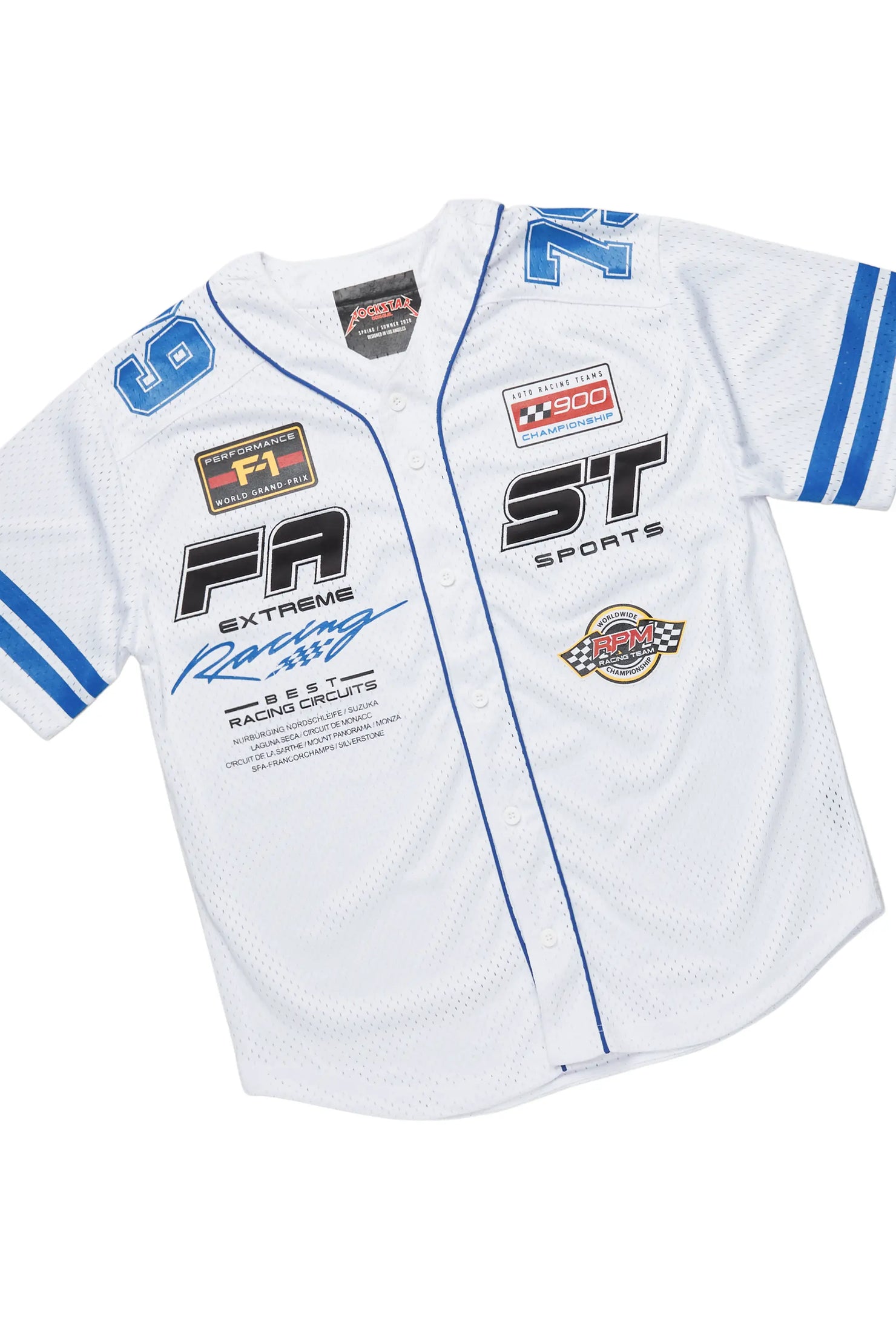 Takato White Mesh Jersey Short Set