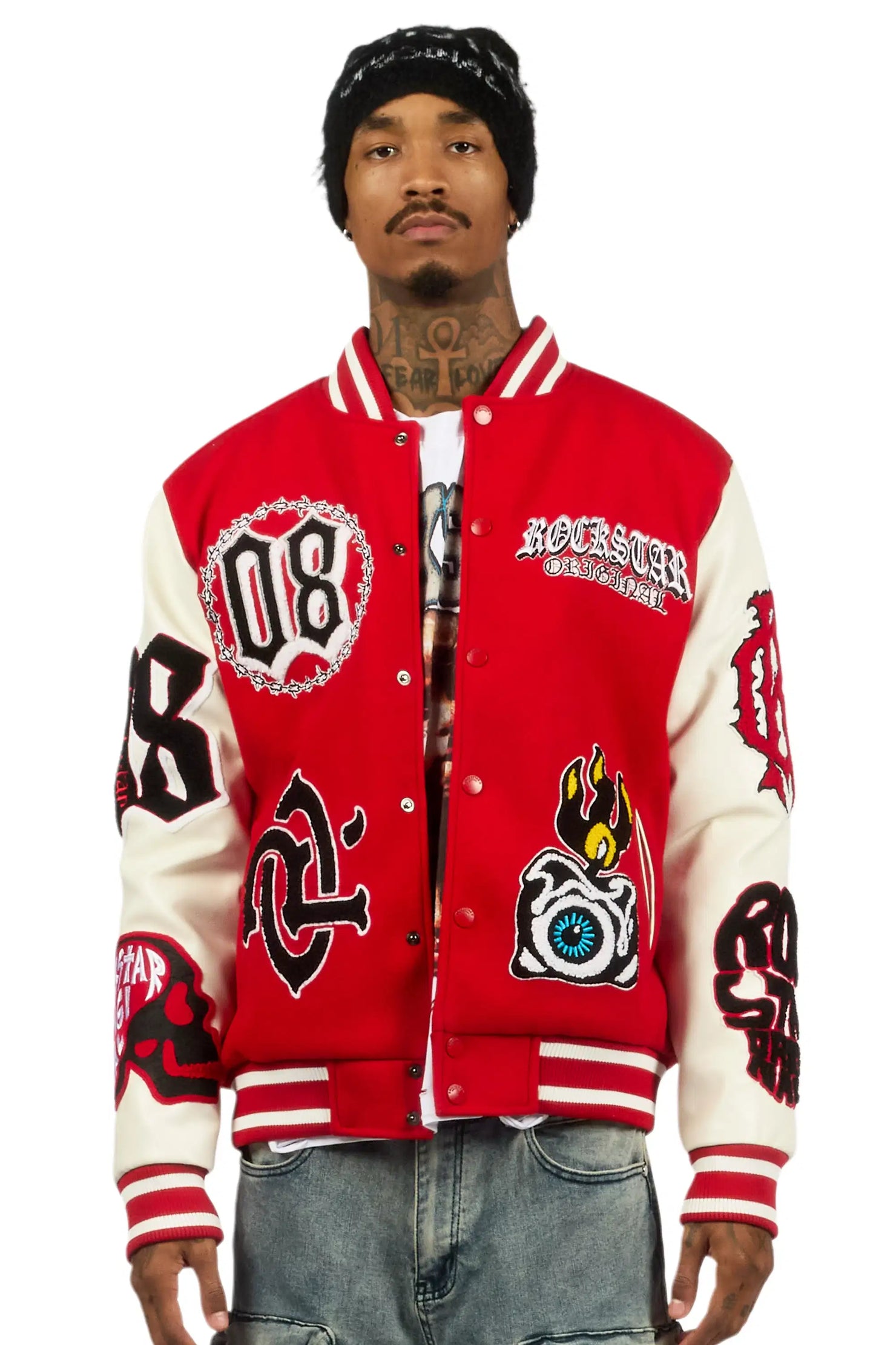 Syndicate Red Varsity Jacket