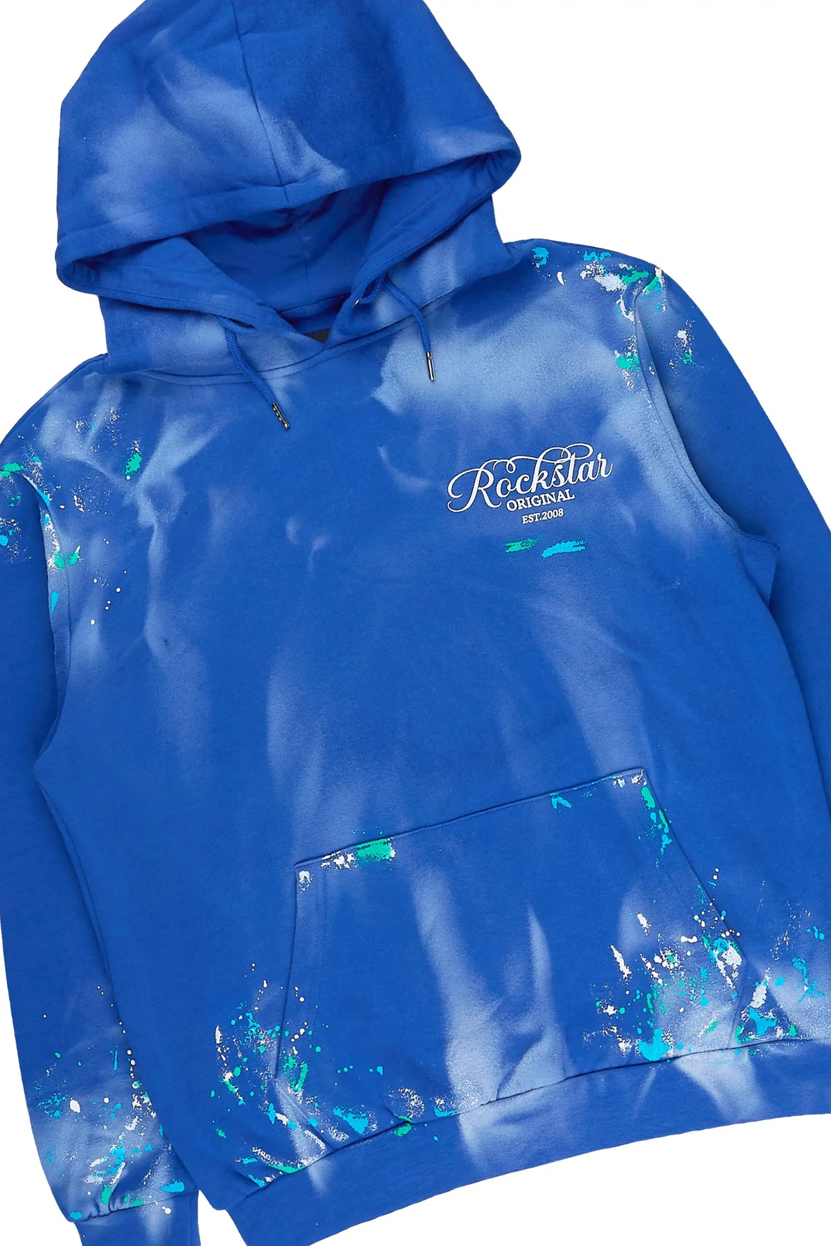 Kanne Royal Blue Hoodie/Stacked Flare Pant Track Set