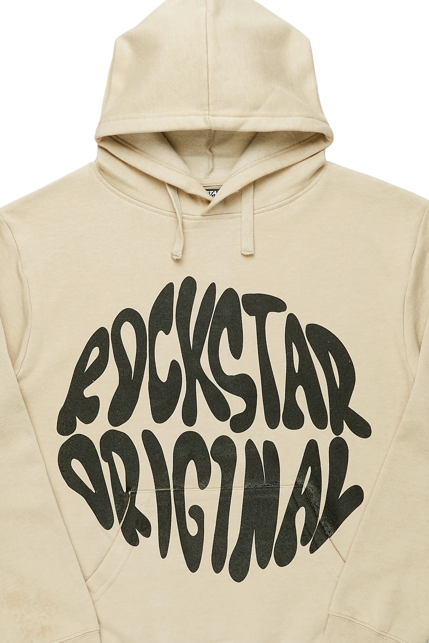 Thierry Beige Graphic Hoodie